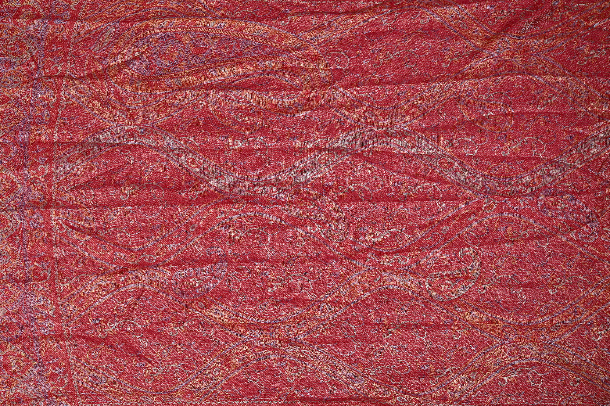 Schalpaket, 100% Viskose, VE 4, Paisley-Muster - rot