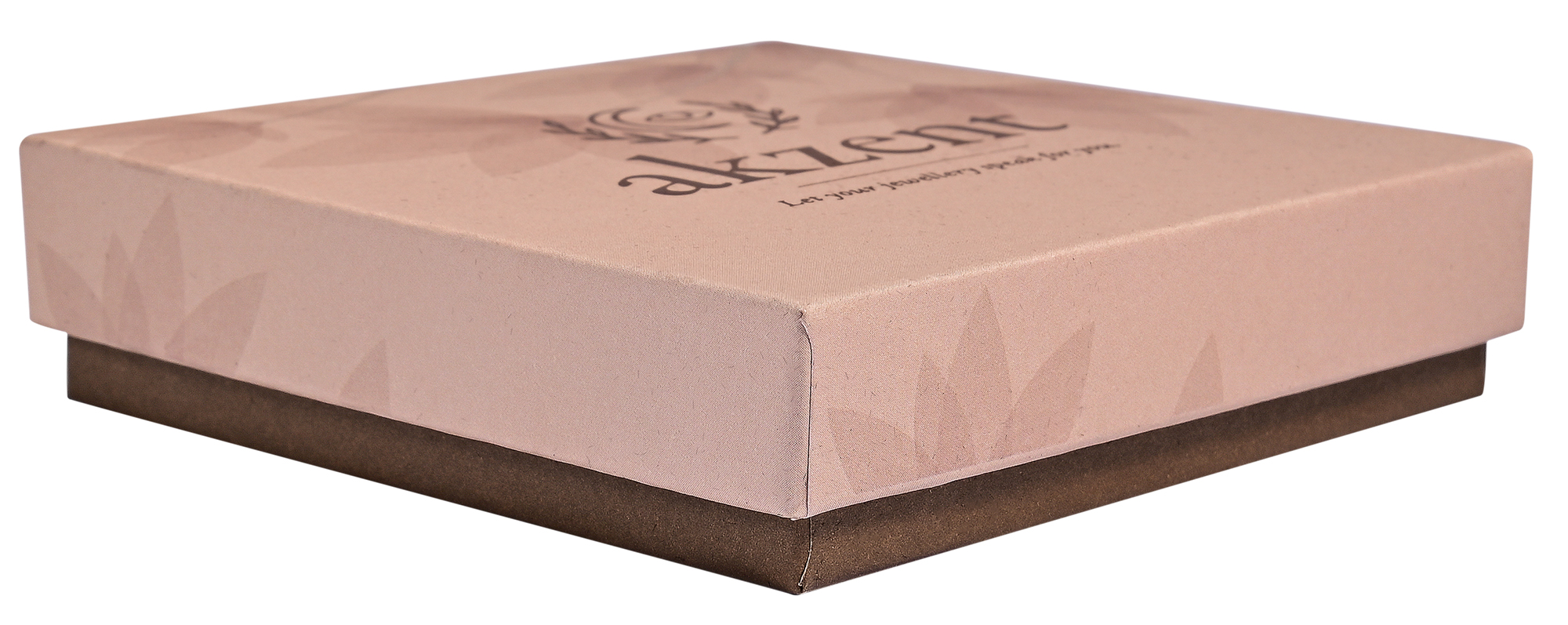 AKZENT Verpackungsset: Geschenkbox (Pappe), 9 x 9 x 2 cm