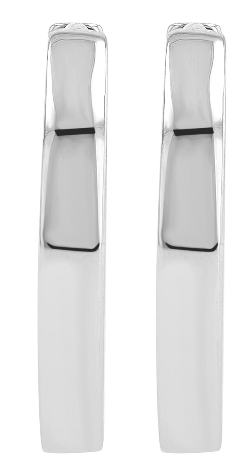 Sif Jakobs Jewellery 925/- Echt Silber Creolen "Ellera Pianura" Ø 11 mm, rhodiniert