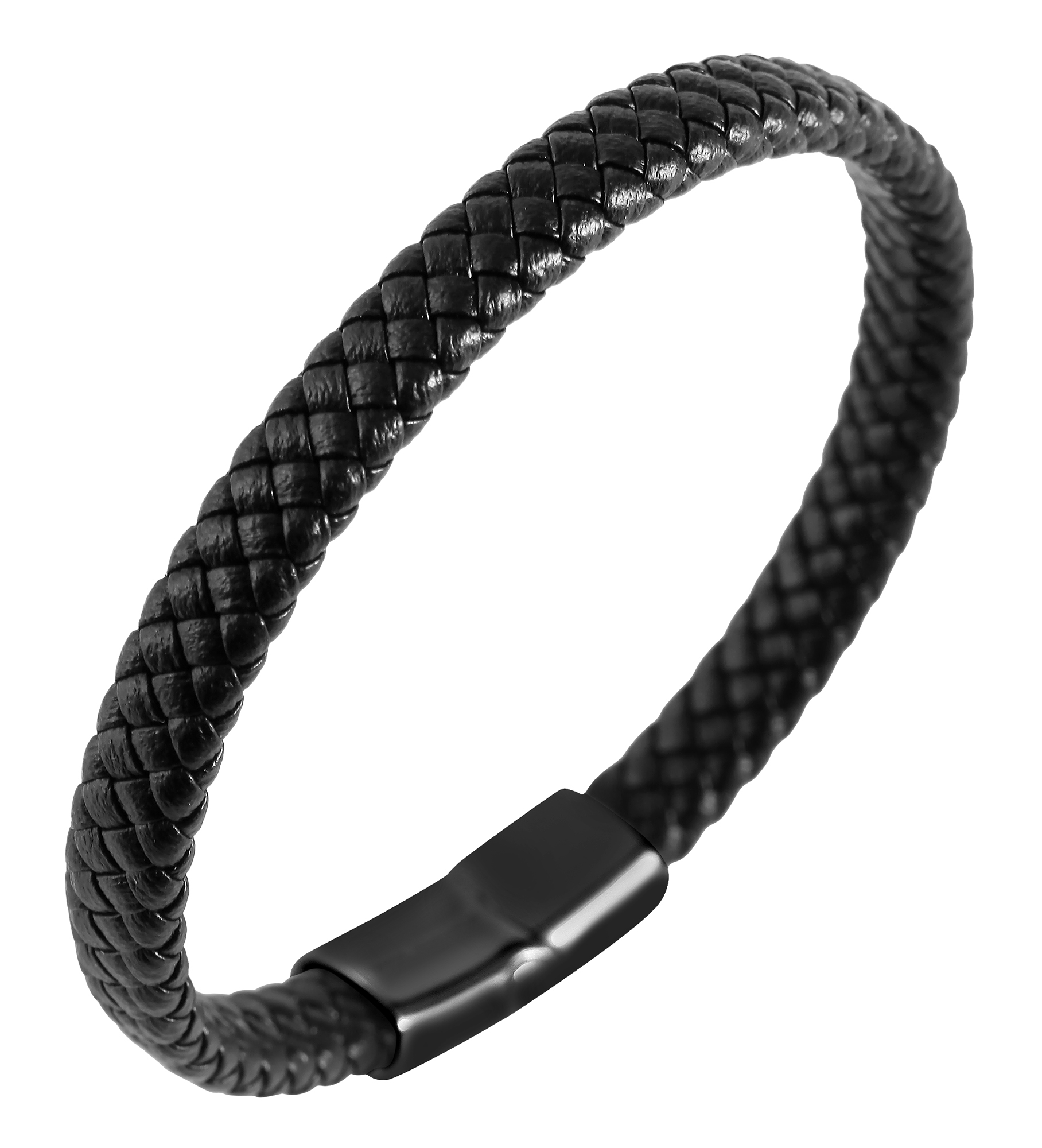 Akzent Echtlederarmband, geflochten