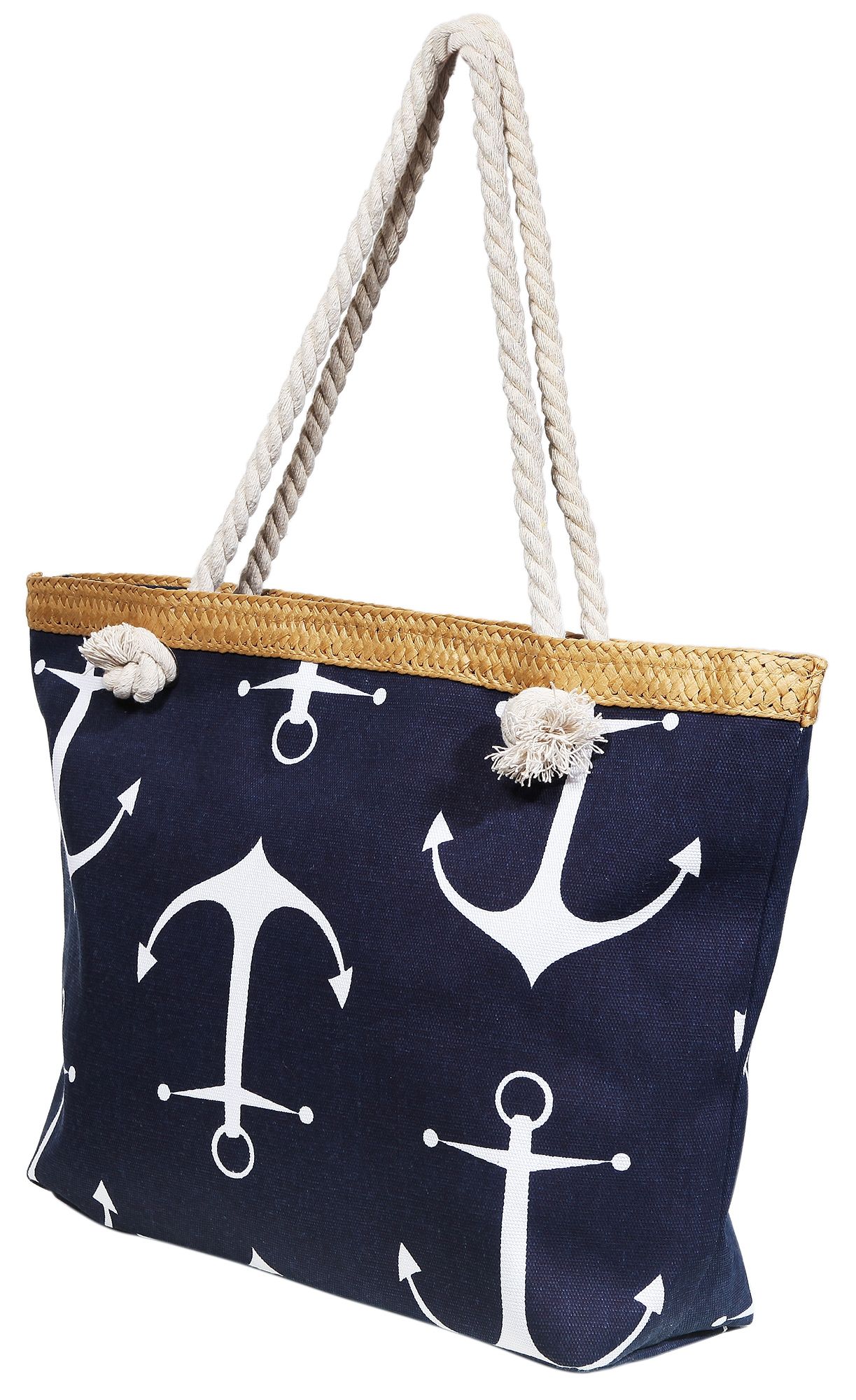 Damen Handtasche aus Textil, Maße: 50 x 33 x 12 cm
