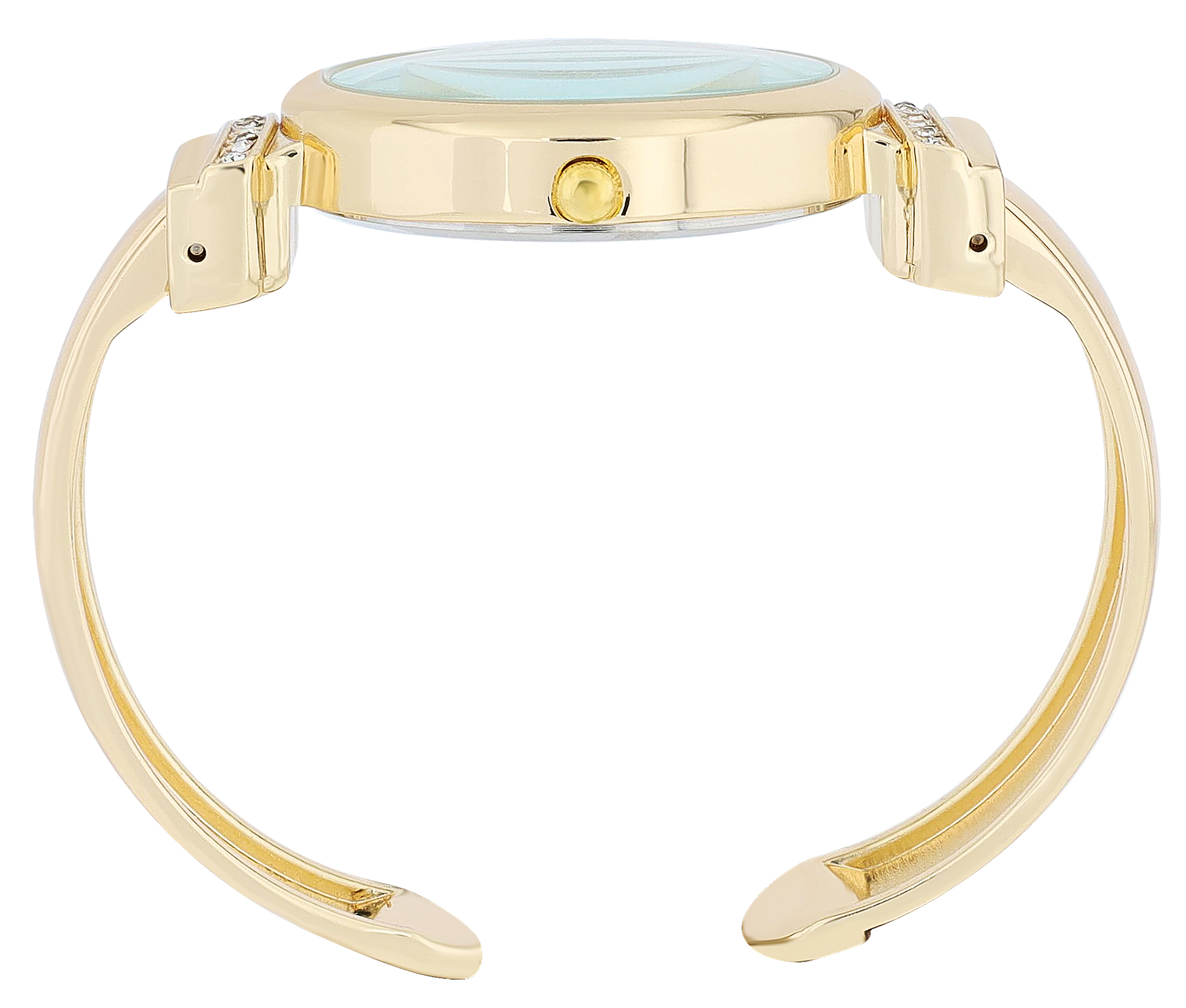 Excellanc Spangenuhr mit Metallarmband, Ø 36 mm, goldfarben/ weiß