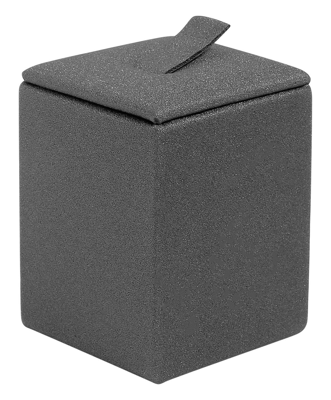 Ringaufsteller (Dekoserie Soft), PU-bezogen, Höhe 4,5 cm, grau