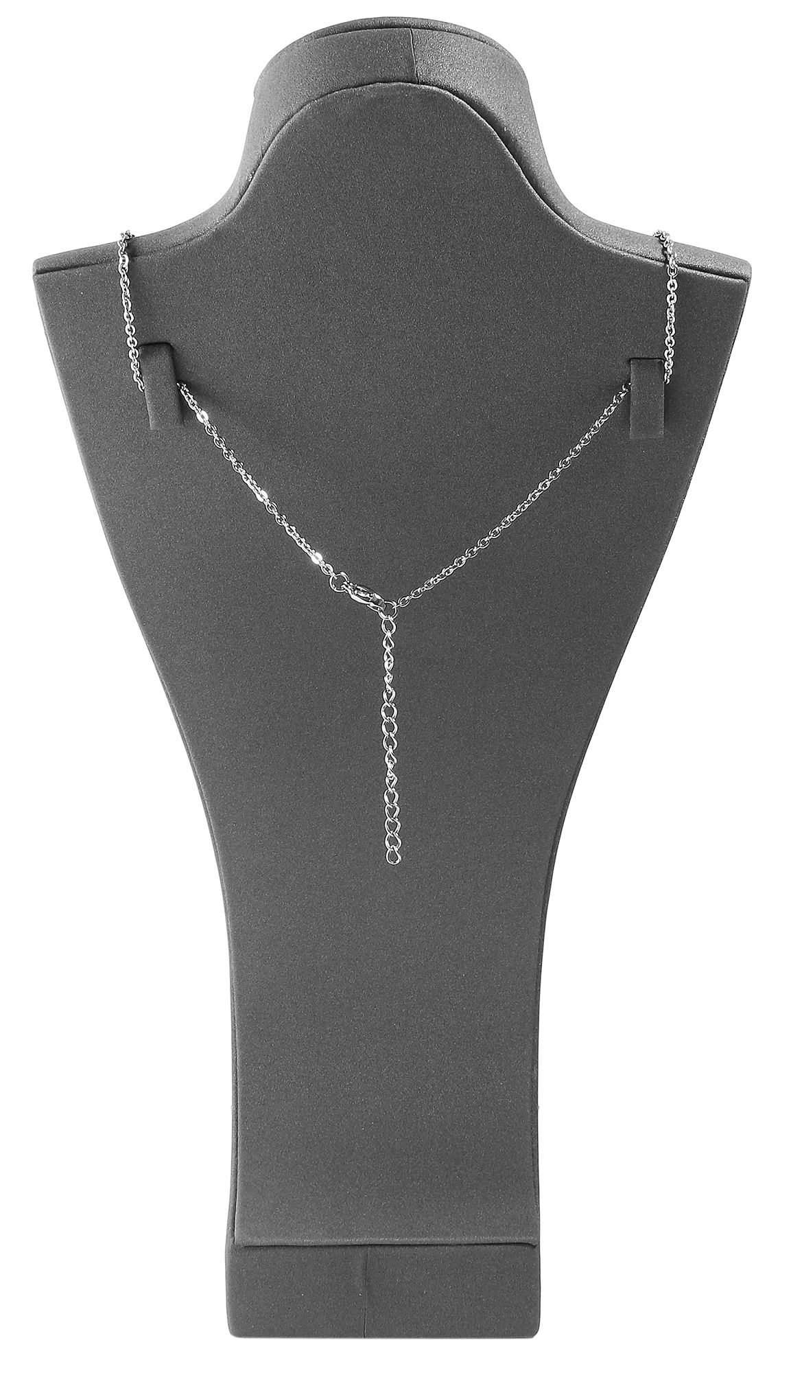 Büste (Dekoserie Soft), PU-bezogen, 26,5 cm, grau