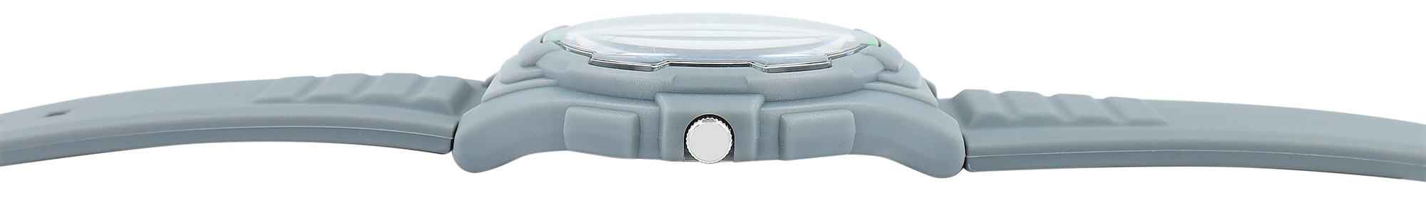 Q&Q Herrenuhr mit Silikonarmband, 10 BAR, grau