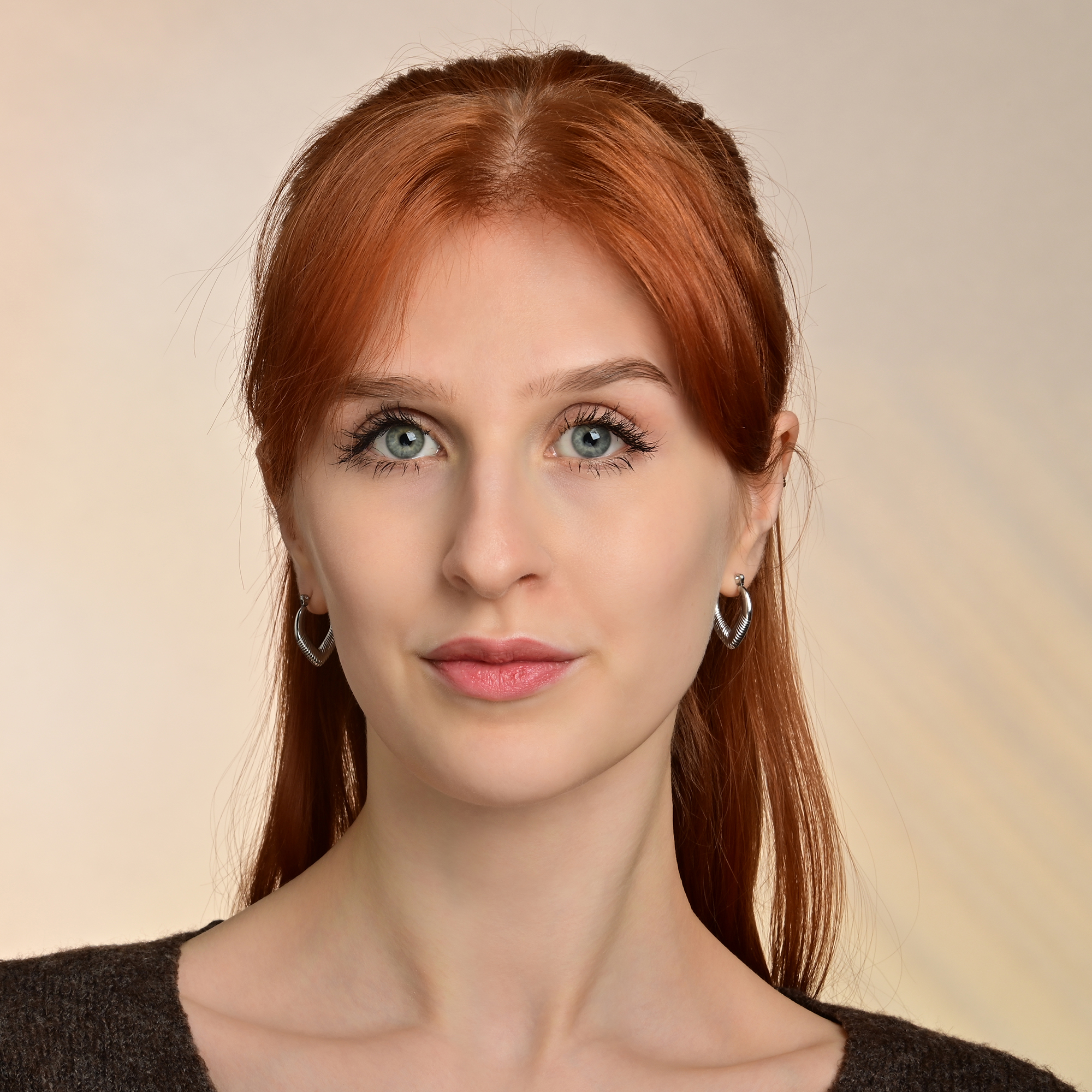 "Emmy" Edelstahl Creolen, Statement, silberfarben