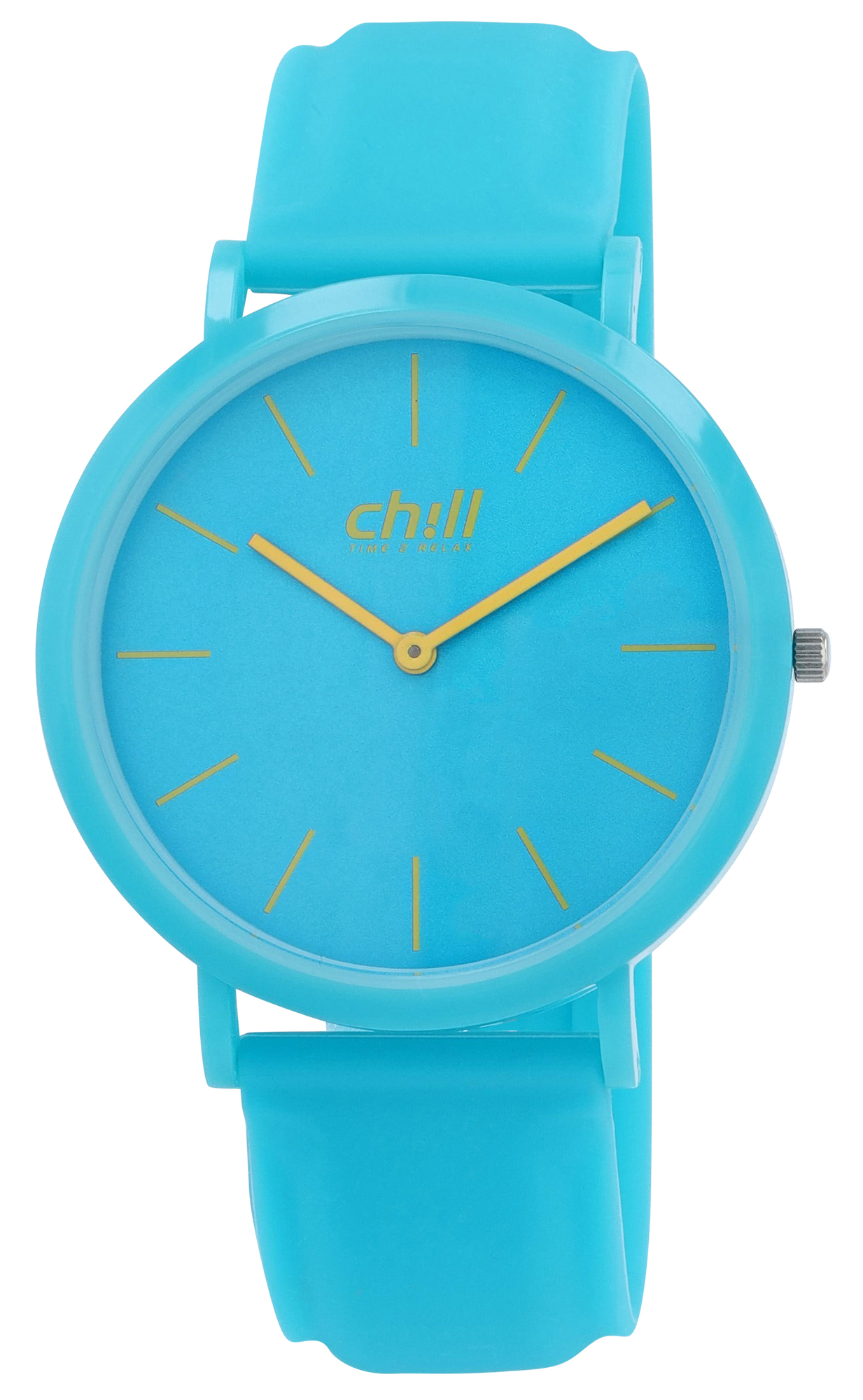 Chill, Damenuhr, Silikonarmband, Ø 41 mm, blau