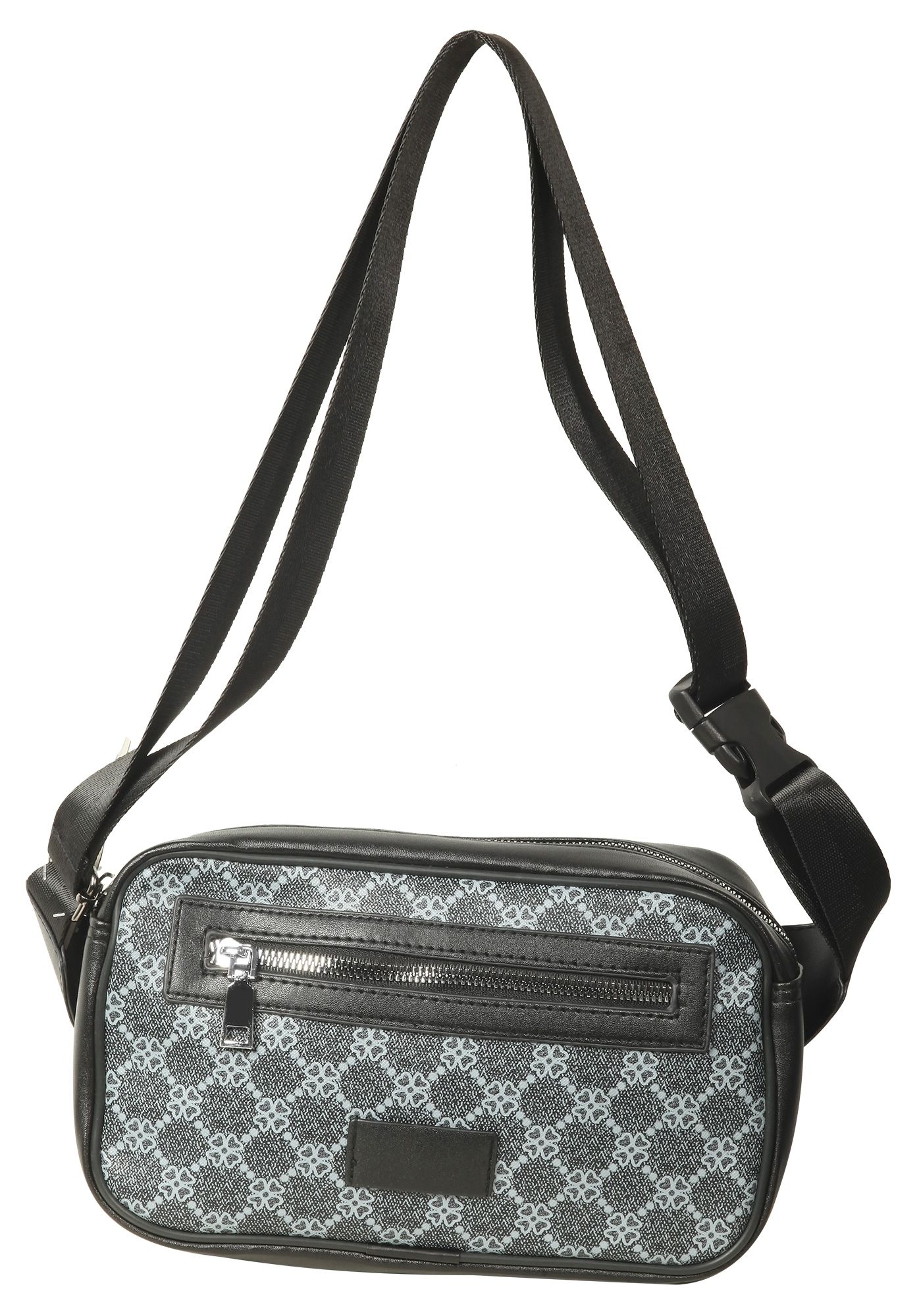 Tasche aus Lederimitat mit Muster,schwarz