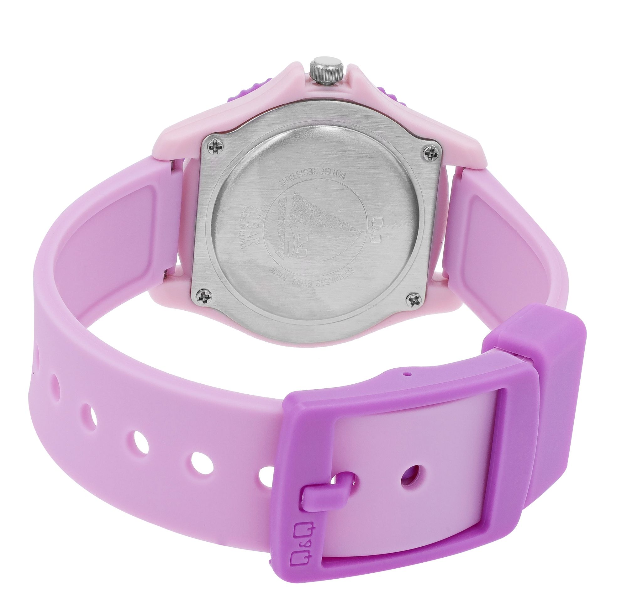 Q&Q Kinderuhr, Silikonarmband, "Einhorn", 10 Bar, Ø 35 mm