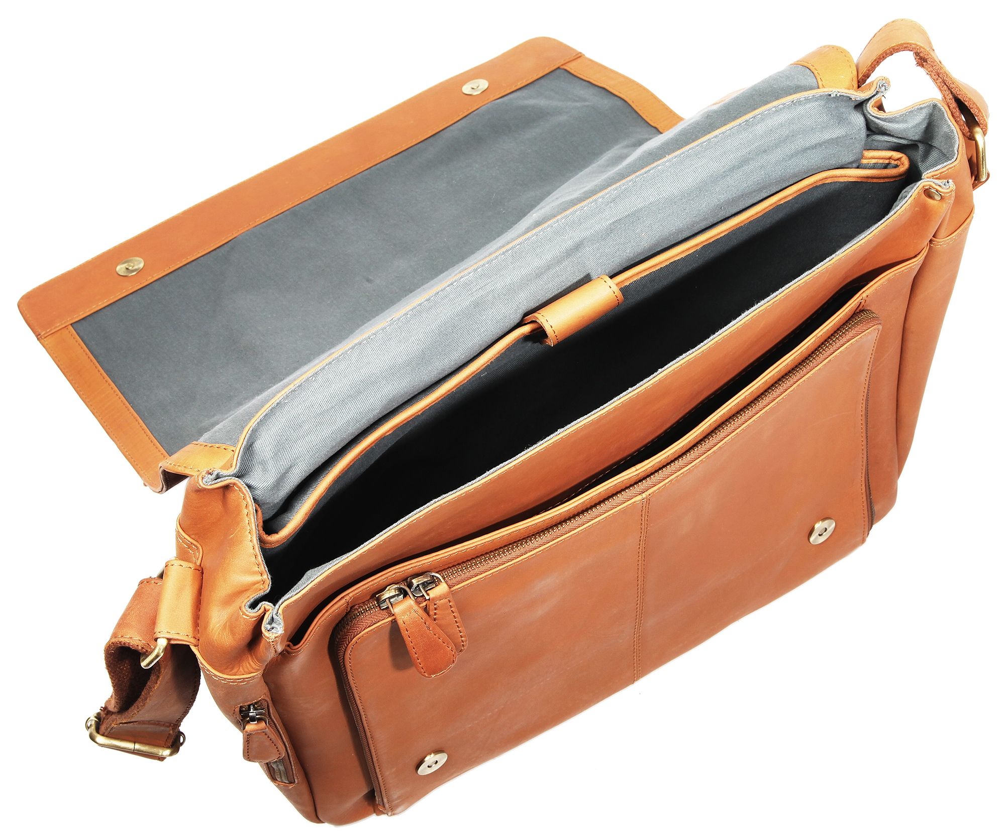 Leonardo Verrelli Echt Leder Tasche Laptoptasche Lehrertasche, Braun