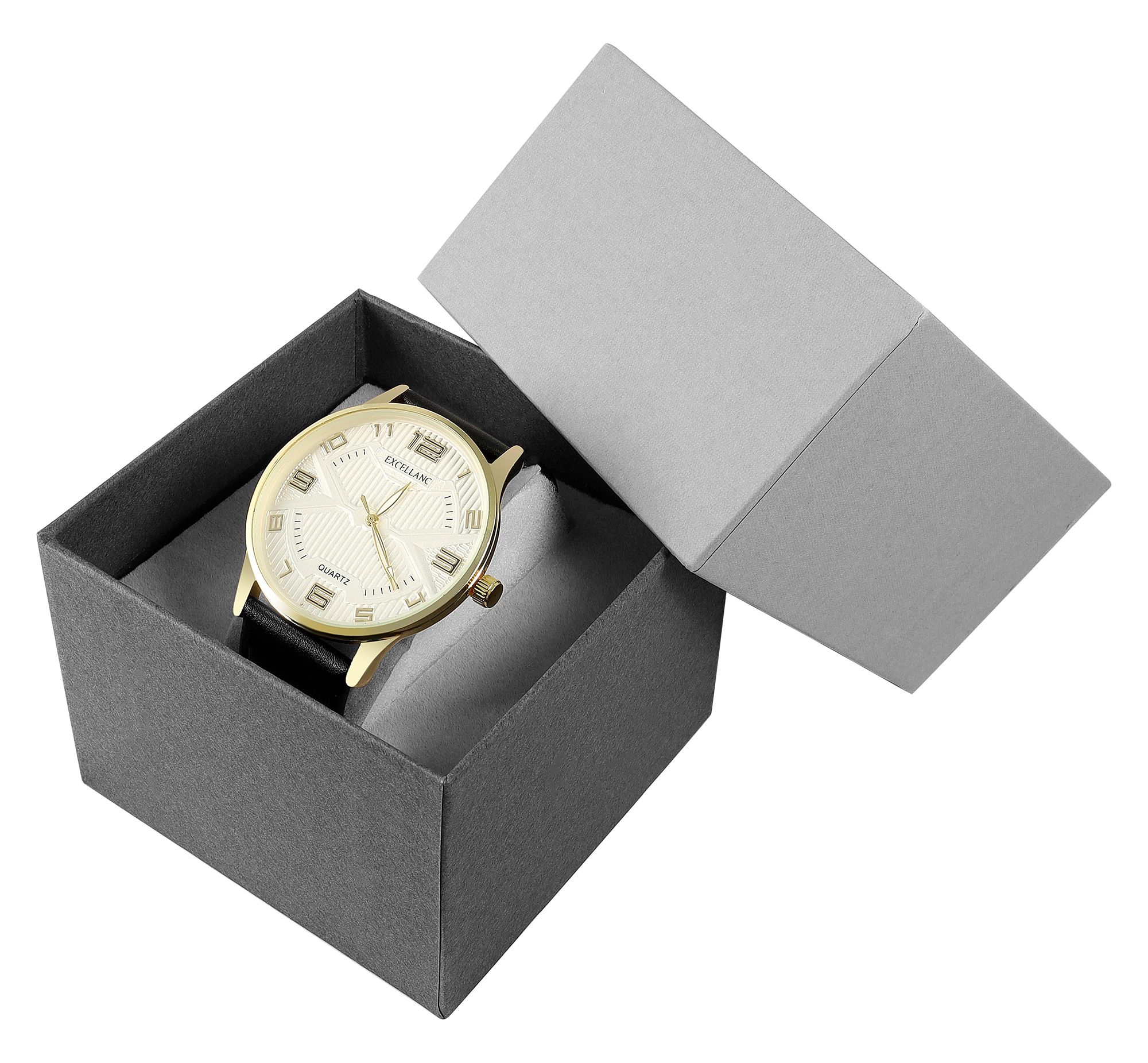 Uhrenboxen aus Pappe, VE 6, grau, 9 x 9 x 6,5 cm