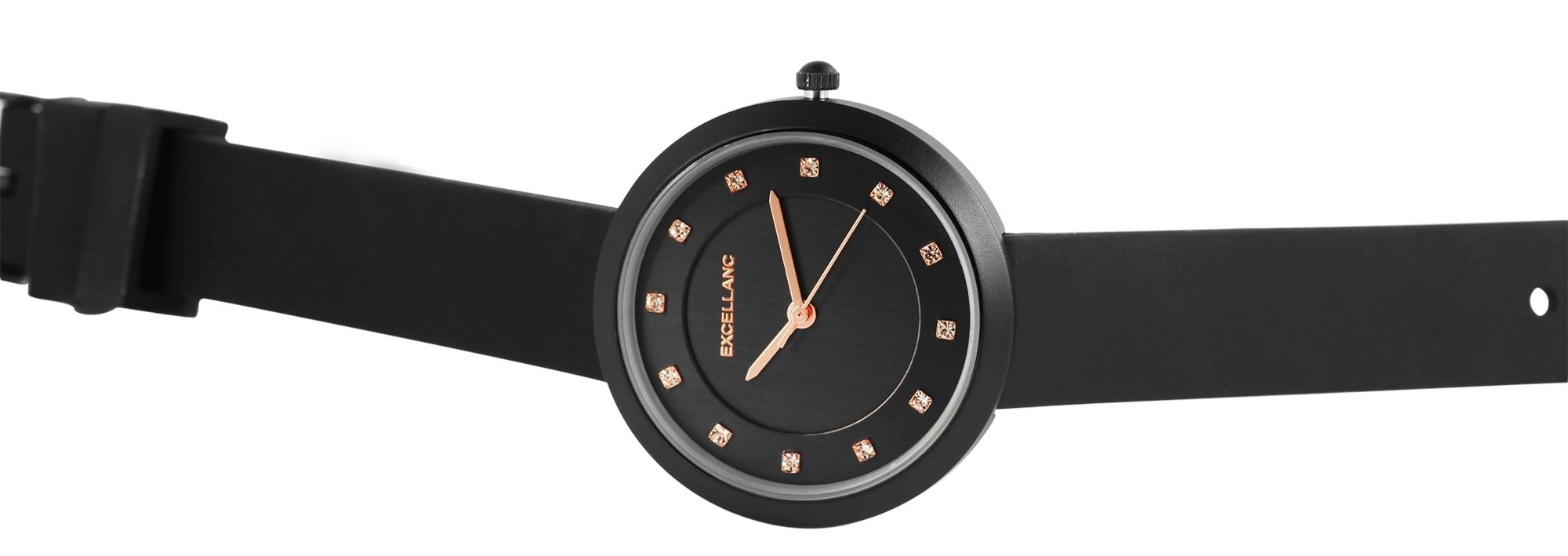 Excellanc Damenuhr mit  Silikonarmband
