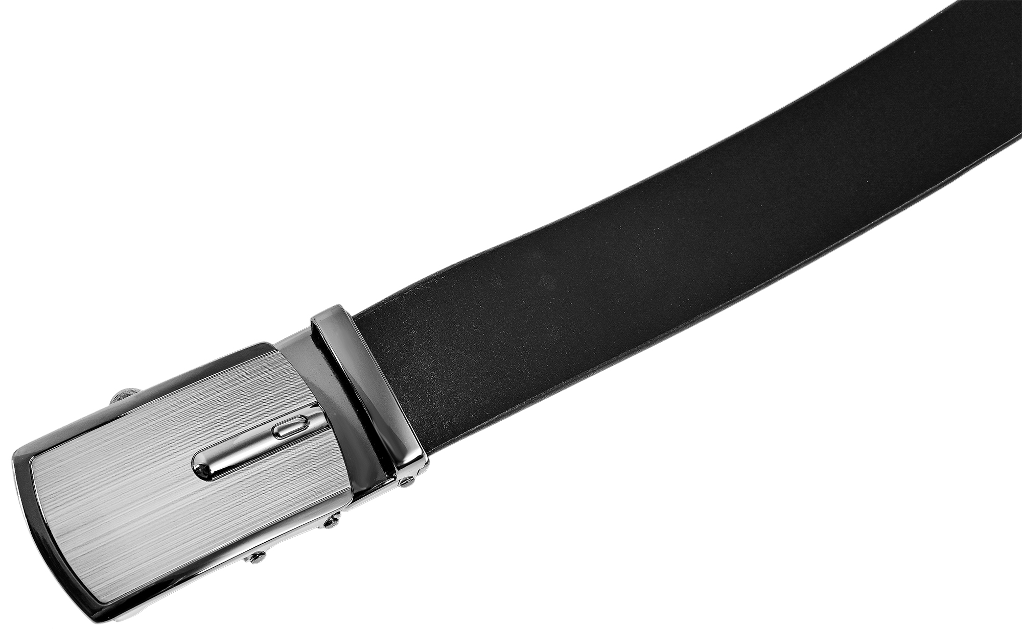 Leonardo Verrelli Echtleder Automatik-Gürtel, max. 110 cm/ 35 mm, schwarz
