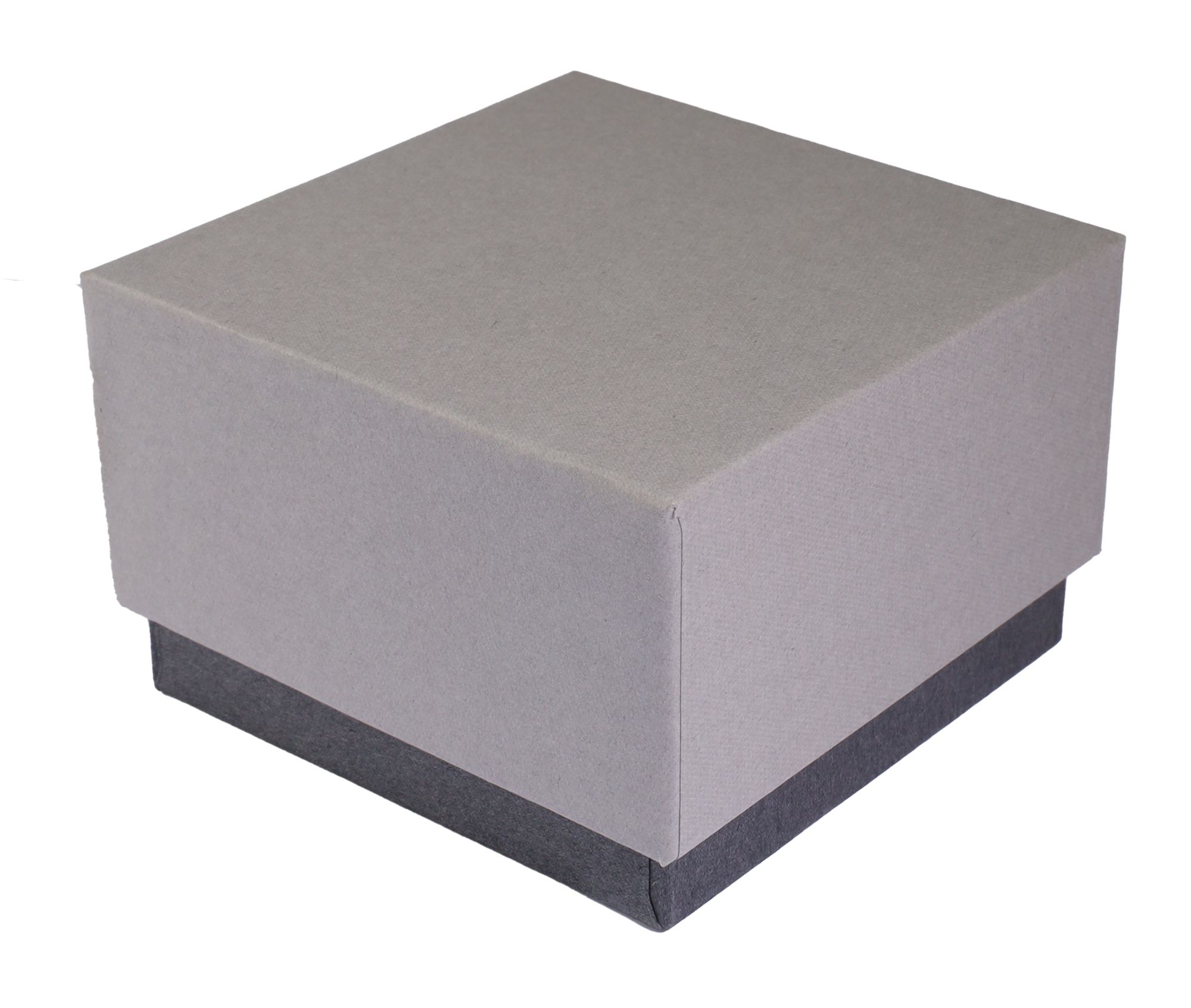 Schmuckboxen aus Pappe, VE 6, grau, 7 x 7 x 4,5 cm