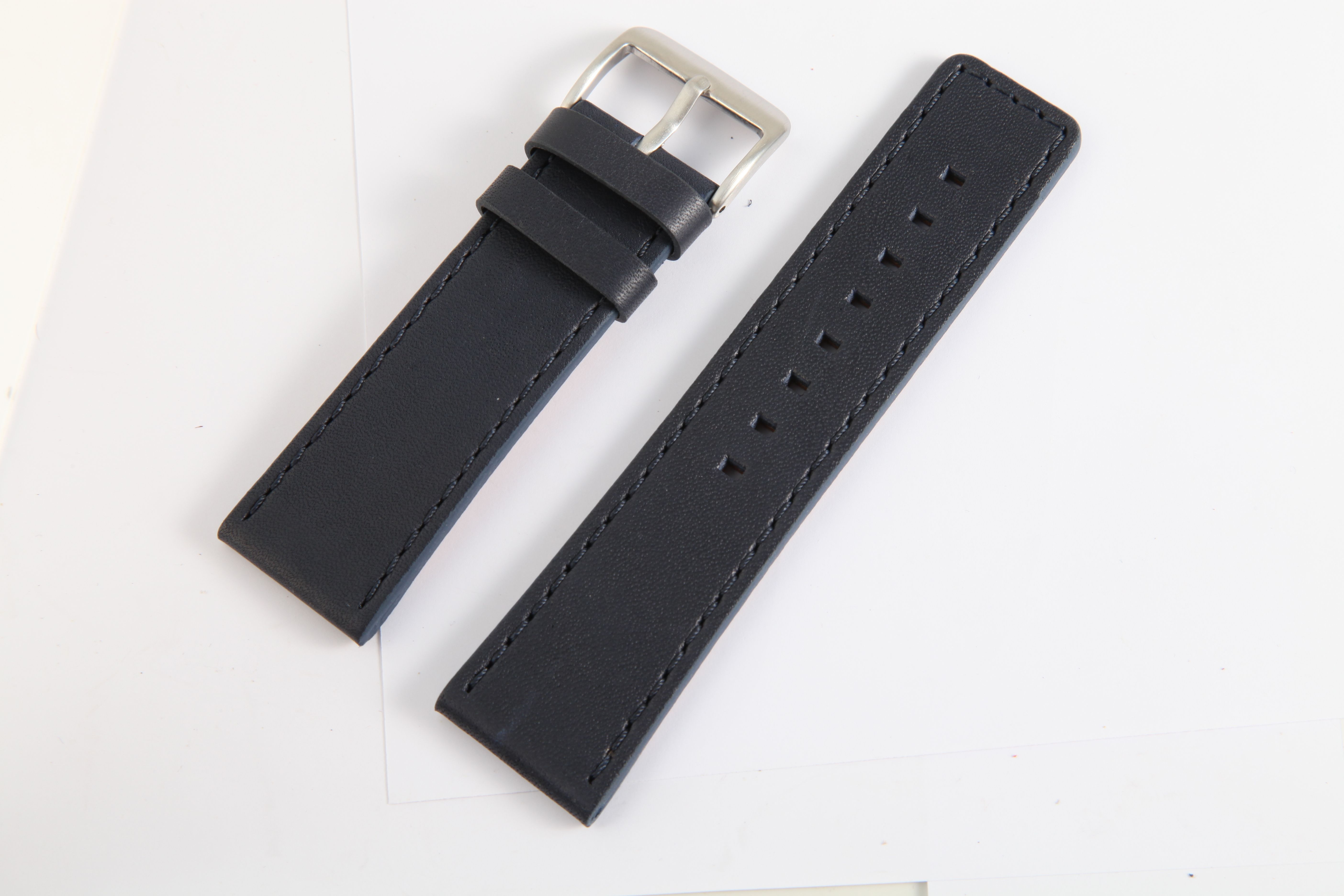 Echt Lederarmband, 26 mm, blau