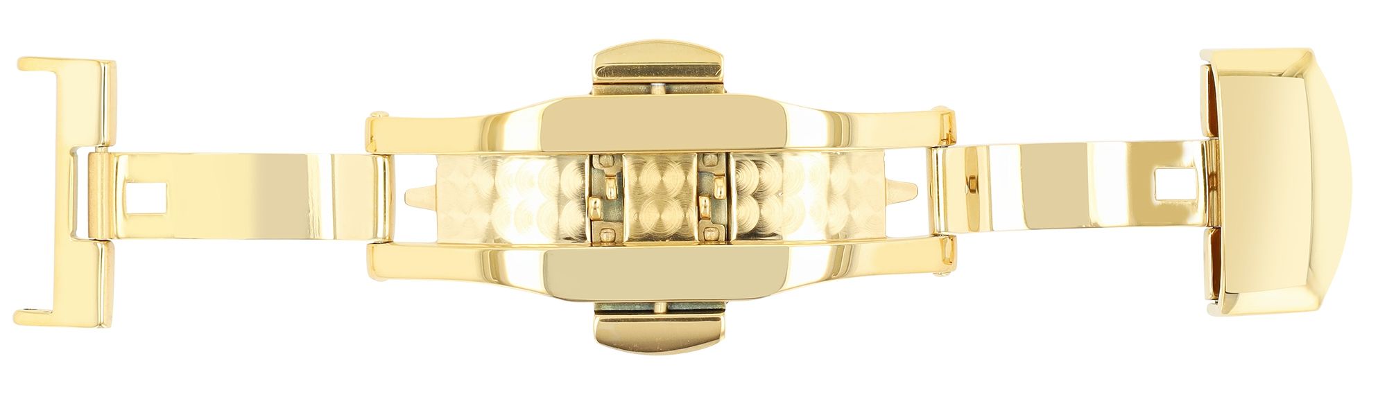 Butterflyschließe, Edelstahl, Schließenanstoß: 16 mm, goldfarben