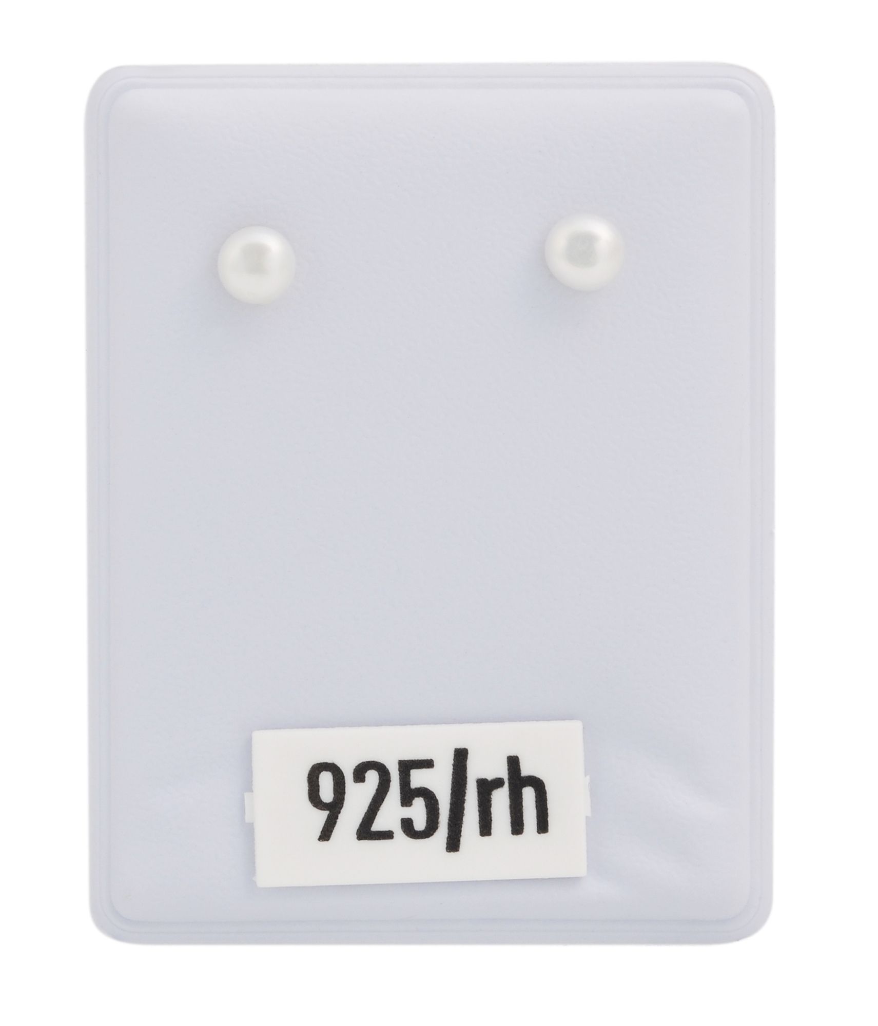 925/- Echt Silber Ohrstecker "Paulina" mit Süßwasserperle, rhodiniert