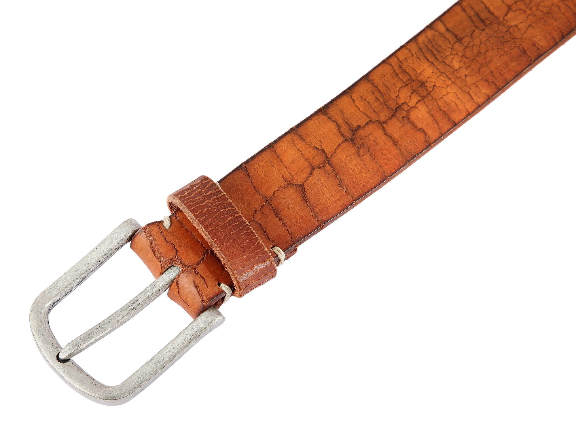 Leonardo Verrelli Echtledergürtel, braun, Bundweite 100 cm