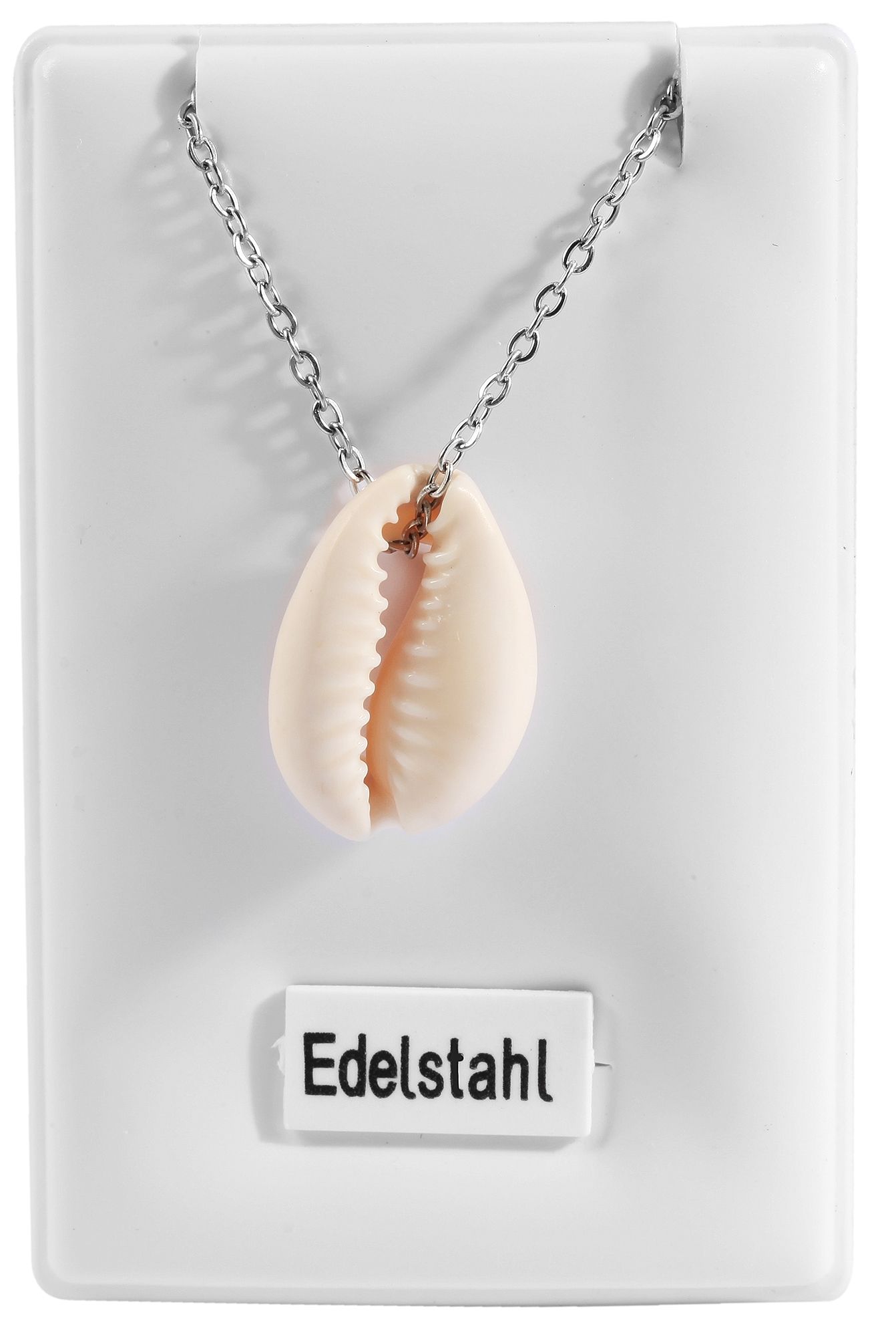 Akzent Ankerkette mit Muschelanhänger, Edelstahl, 45+5 cm