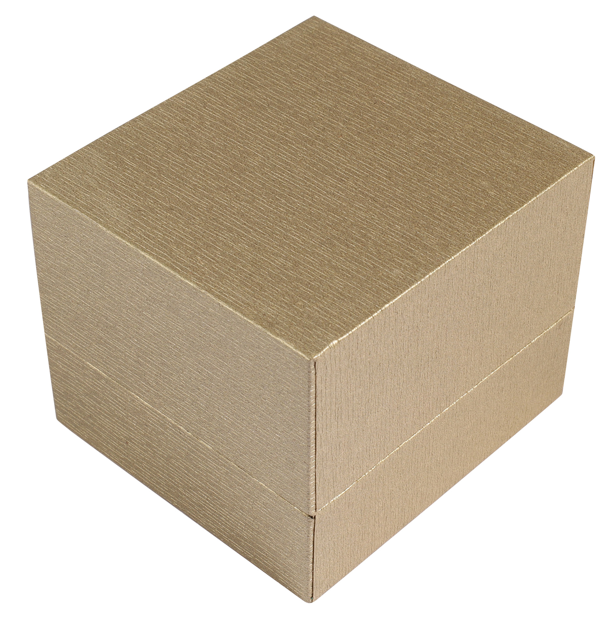 Schmuckboxen in Holzoptik, goldfarben, VE12, 5,8 x 6,2 cm