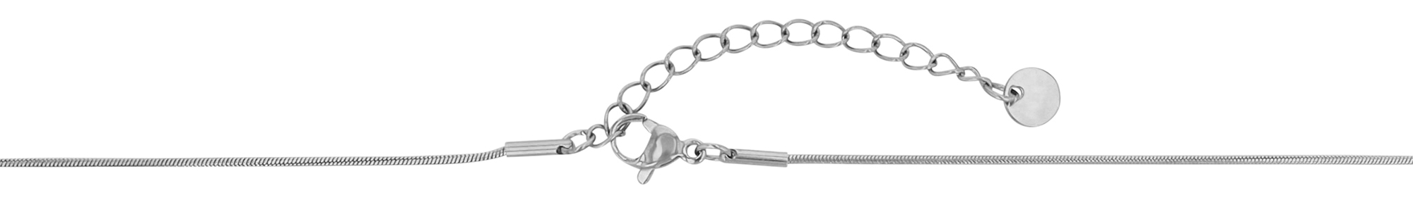 "Chun" Edelstahlkette mit Anhänger, 38 +5cm