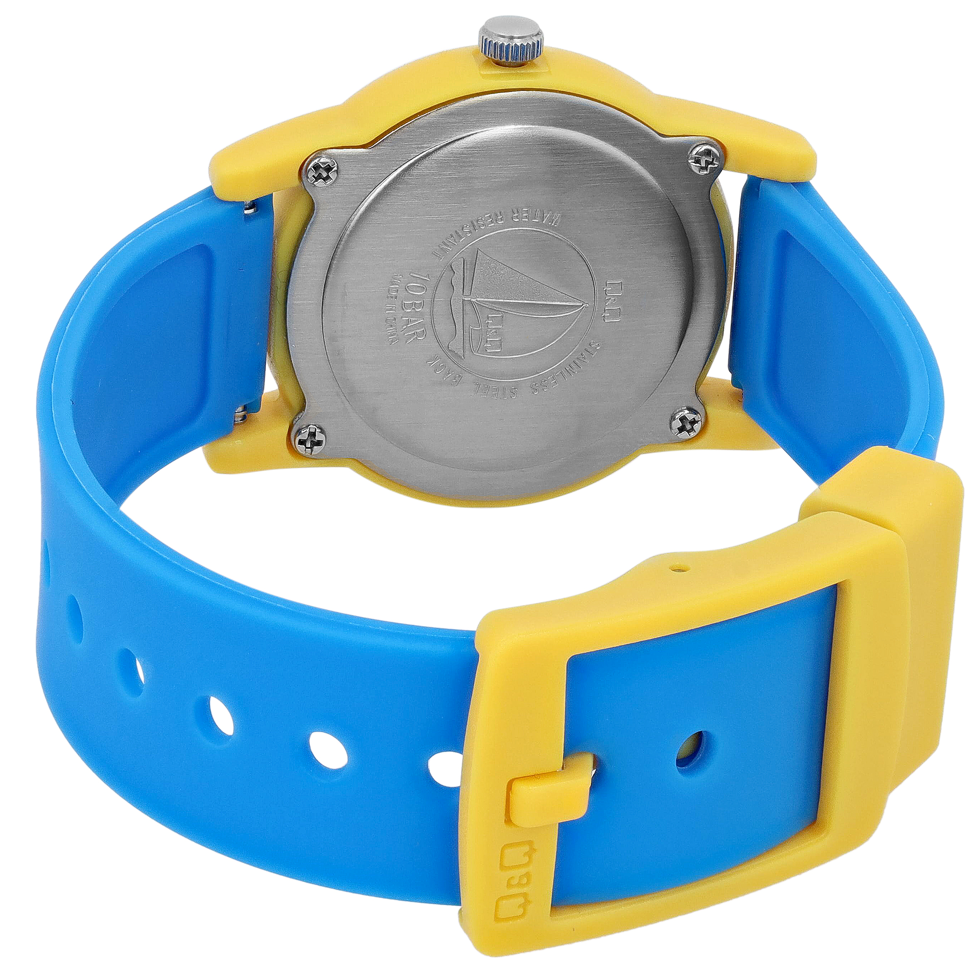 Q&Q Kinderuhr "Rakete", Band aus Resin, 10 ATM