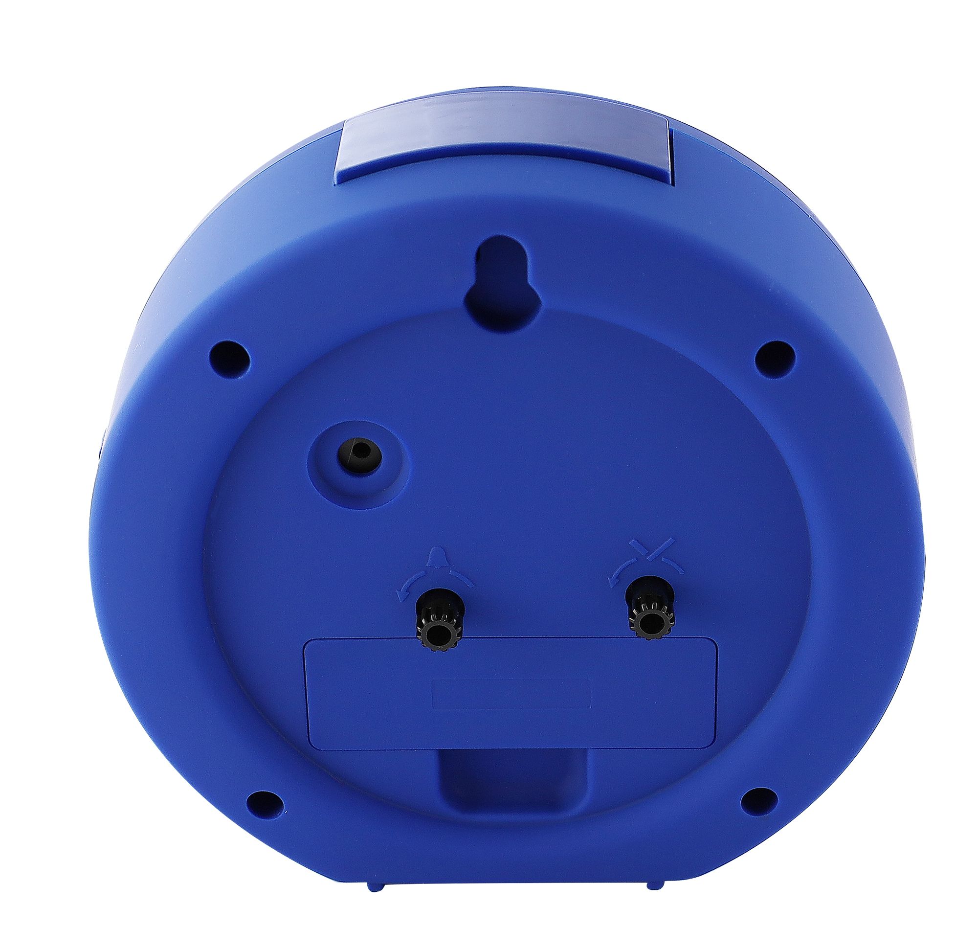 Atlanta Quarzwecker, schleichende Sekunde, Weckwiederholung, Licht, ansteigendes Wecksignal, blau ø 12 cm