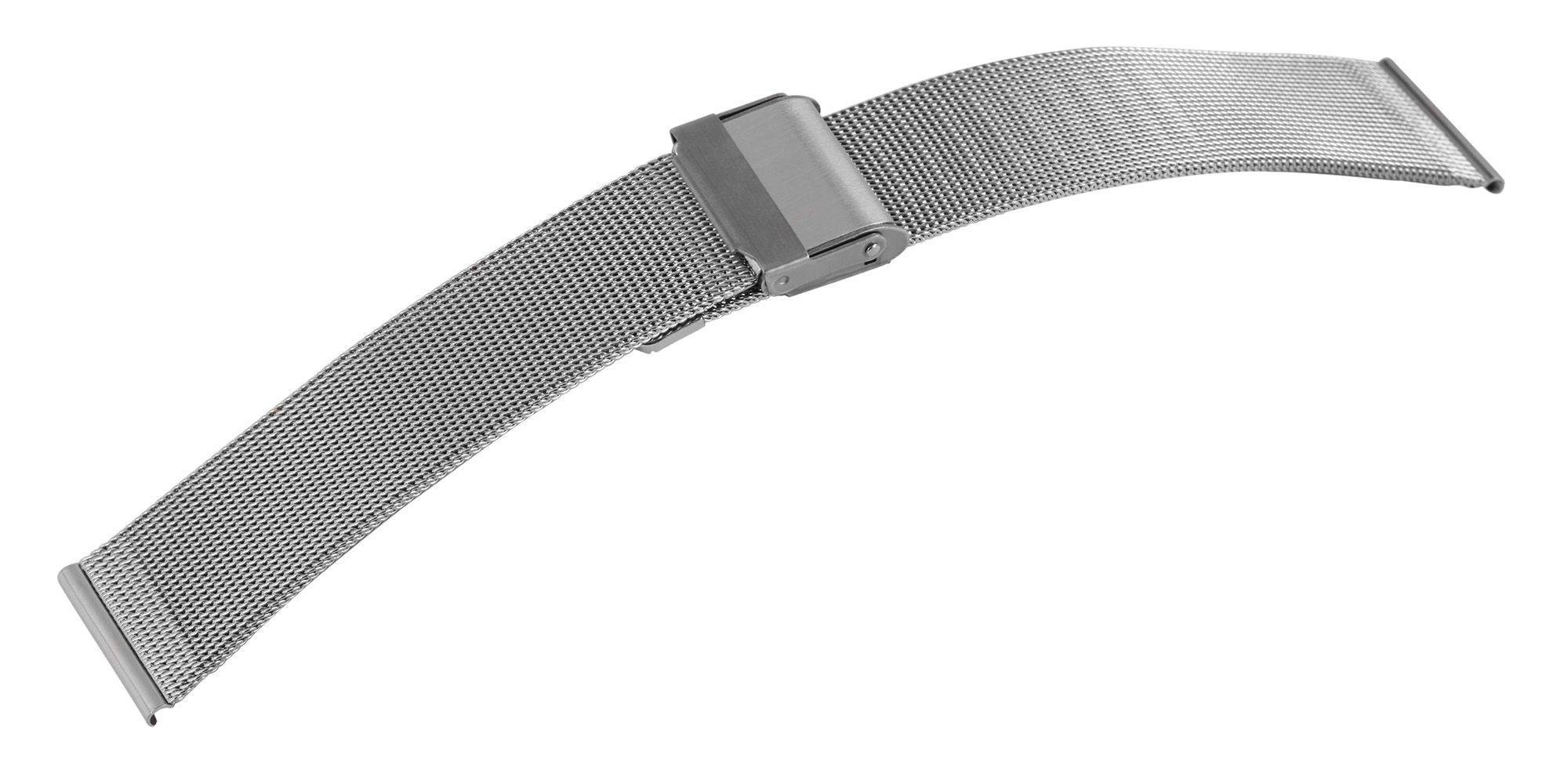 Milanese-Uhrenarmband, silberfarben, 20 mm