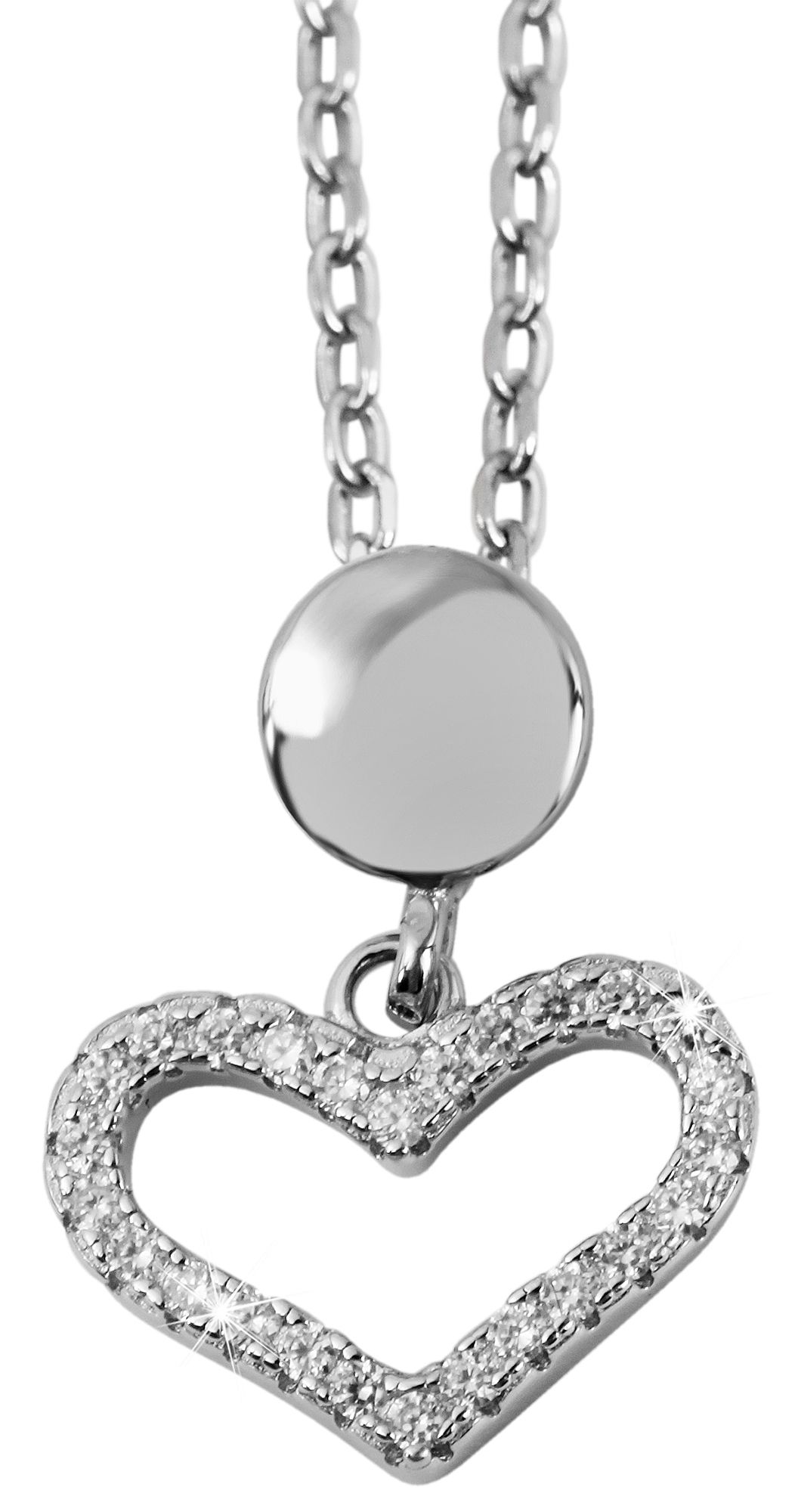 925/- Echt Silber Schmuckset "Samia" mit Ohrring und Anhänger, 925/rhodiniert