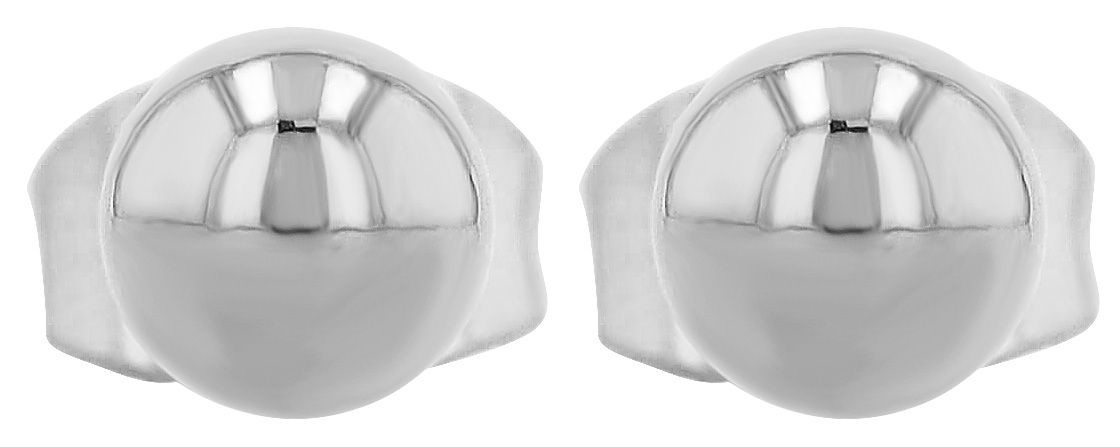 Akzent Ohrstecker "Pip", Edelstahl, Ø 5 mm, silberfarben