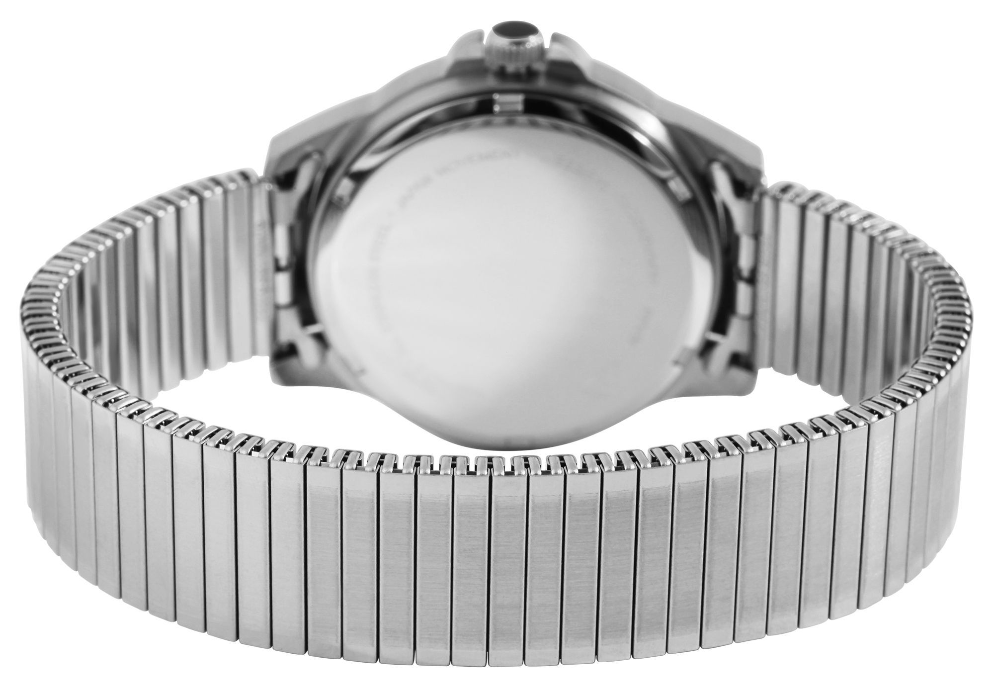 JUST Herrenuhr "Roswin"  Edelstahlzugband, Ø 38 mm, silberfarben/ Leuchtzifferblatt