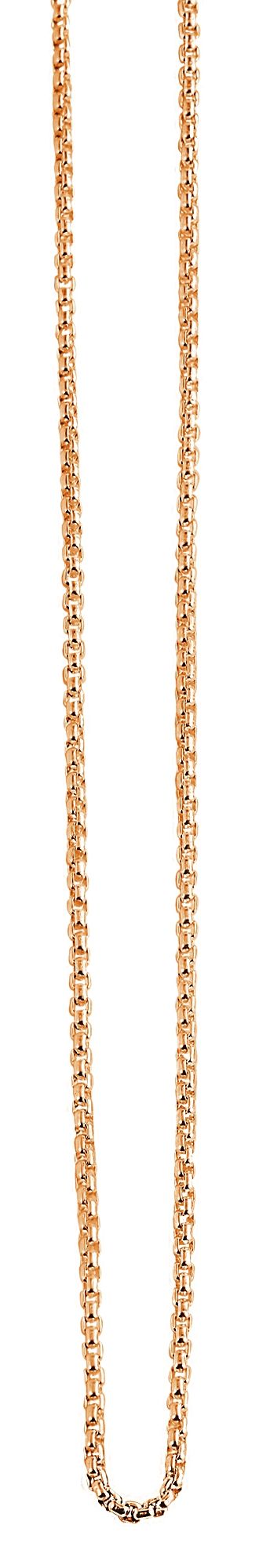 Akzent Veneziakette, Edelstahl, roségoldfarben, 60 cm
