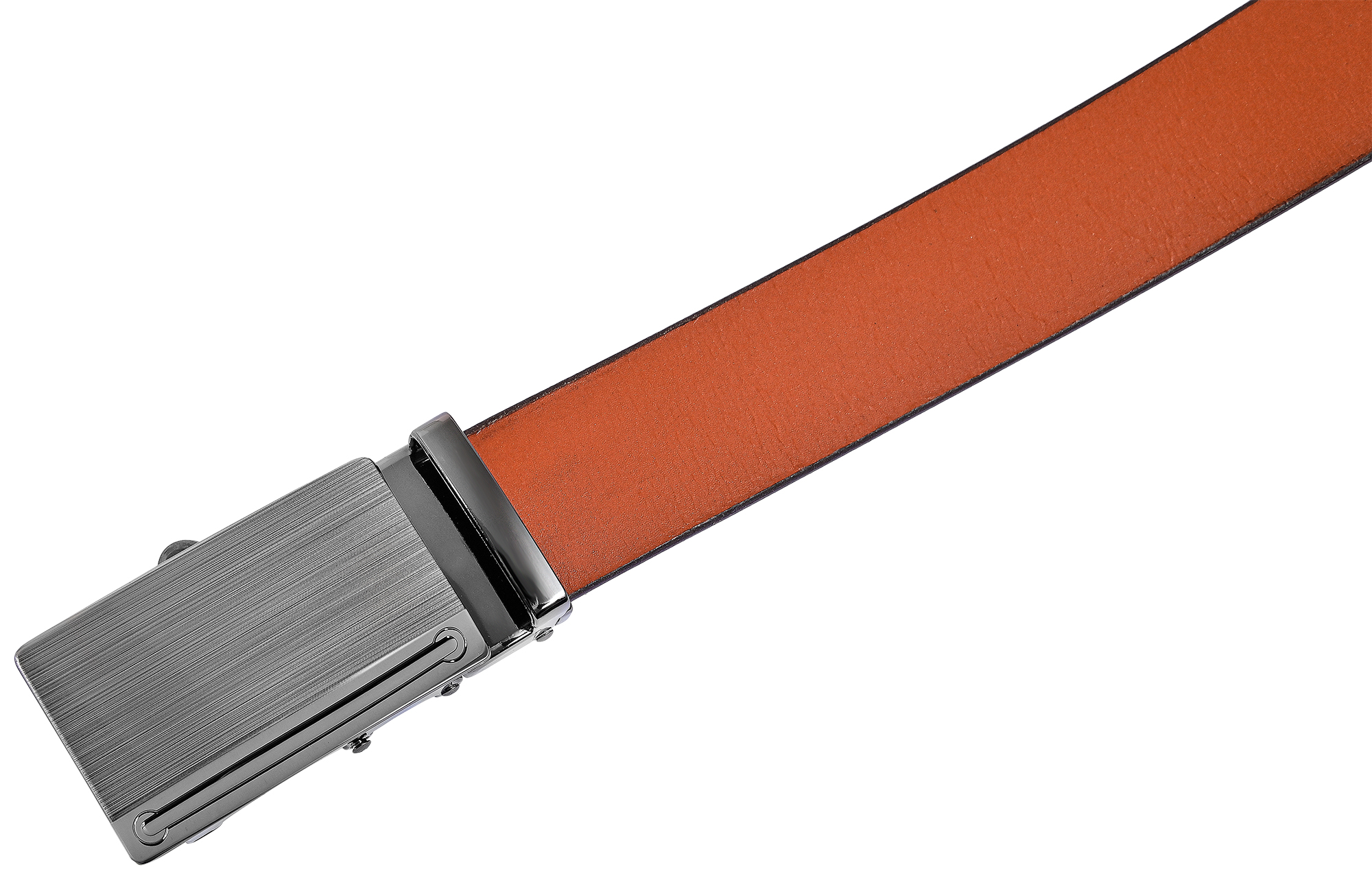 Leonardo Verrelli Echtleder Automatik-Gürtel, max. 110 cm/ 35 mm, braun (tan) - kürzbar