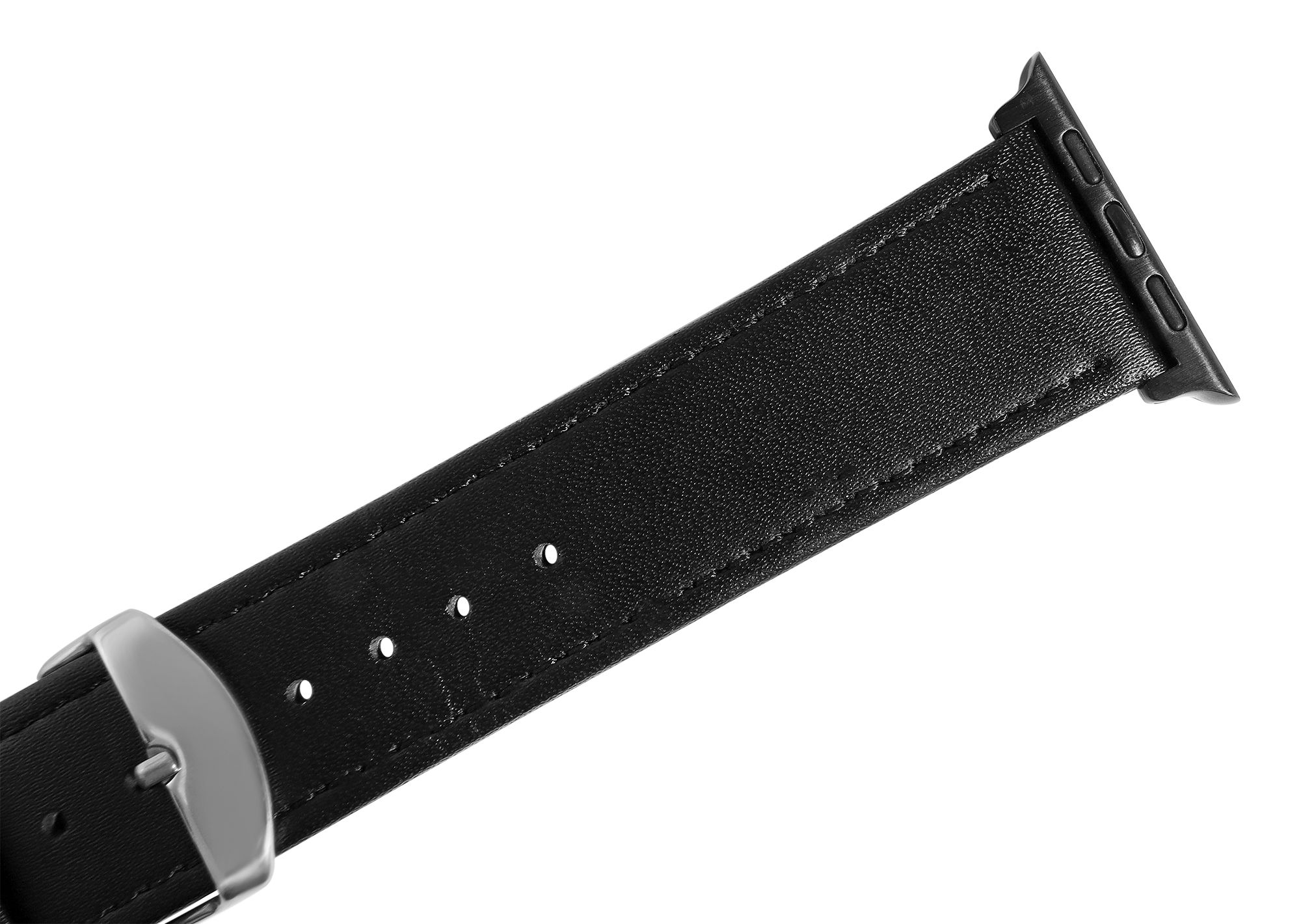 Adapter / Connector für Armbänder (kompatibel mit Apple Watch), schwarz, Anstoßbreite 20 mm / Gehäusebreite 40 mm