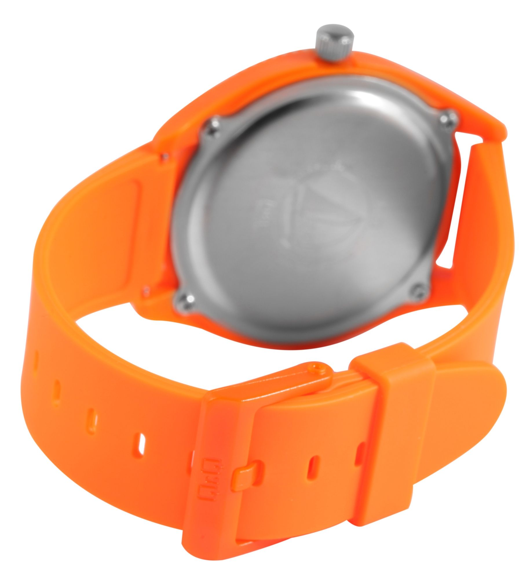 Q&Q Unisexuhr mit Silikonarmband, 10 Bar, orange