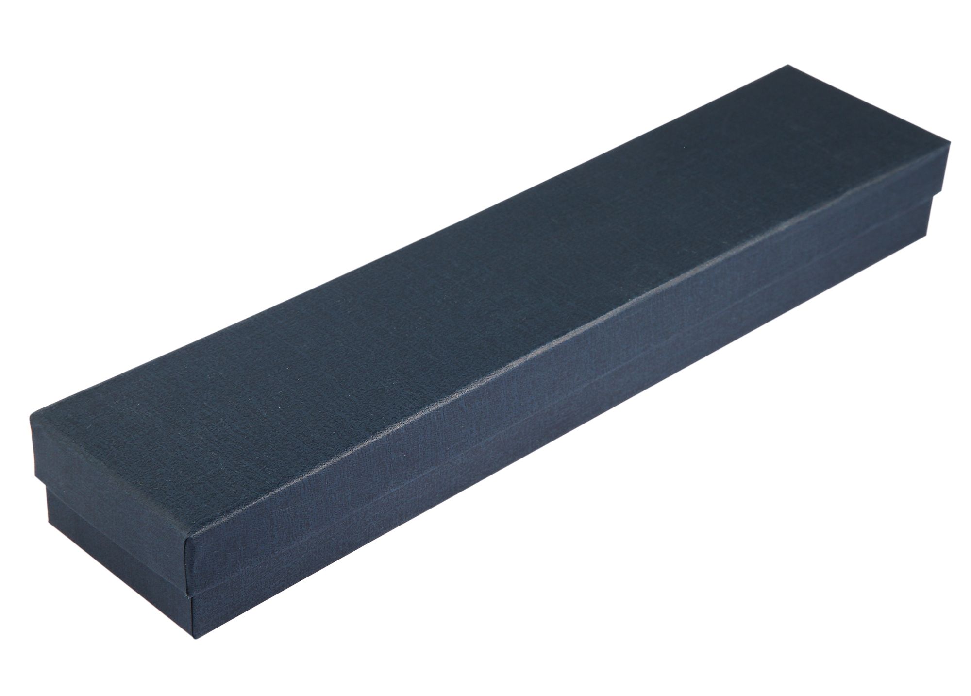 Schmuckbox, Pappe, blau, VE 12, 21,5 cm x 4,5 cm x 2,5 cm