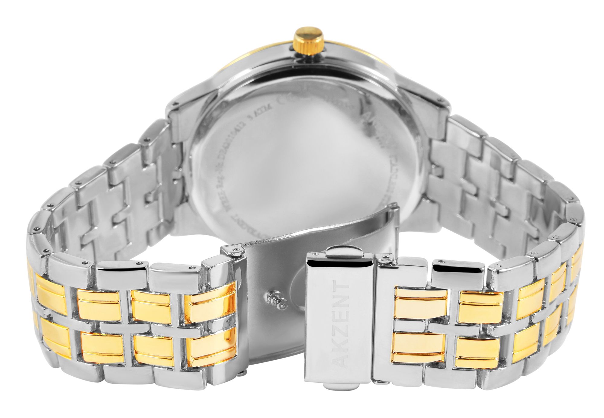 Akzent Exclusive Herrenarmbanduhr mit Metallband