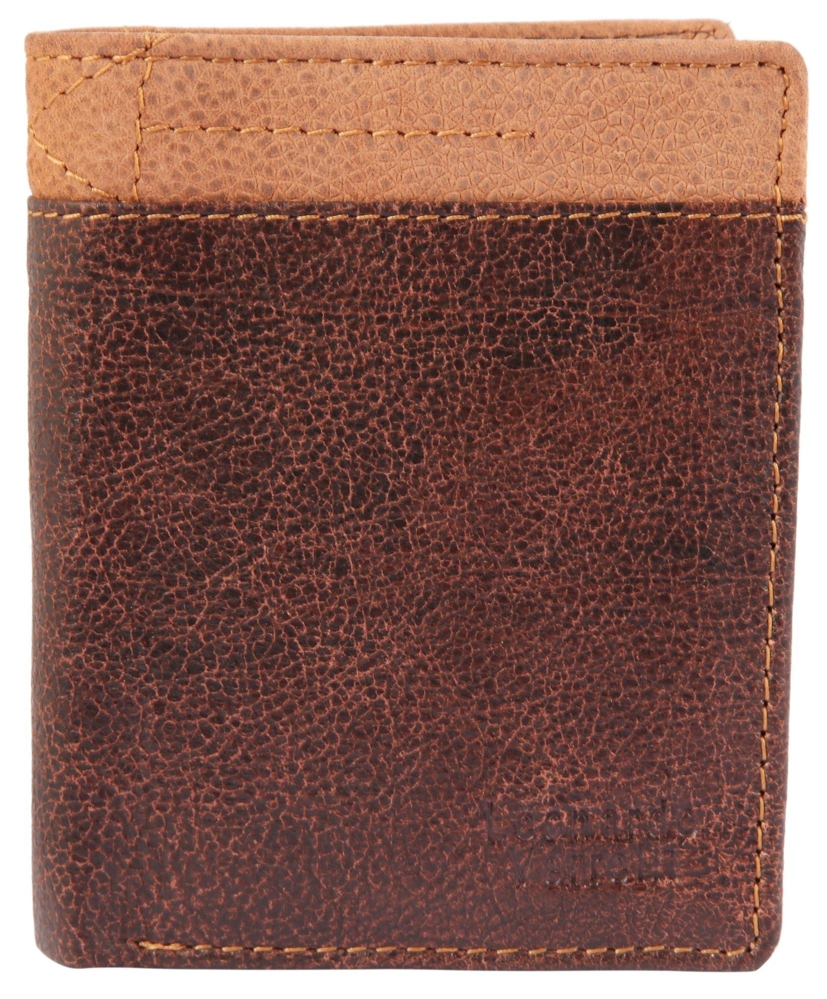 Leonardo Verrelli Herren Geldbörse aus Echtleder in braun. Format 12 x 9 cm.