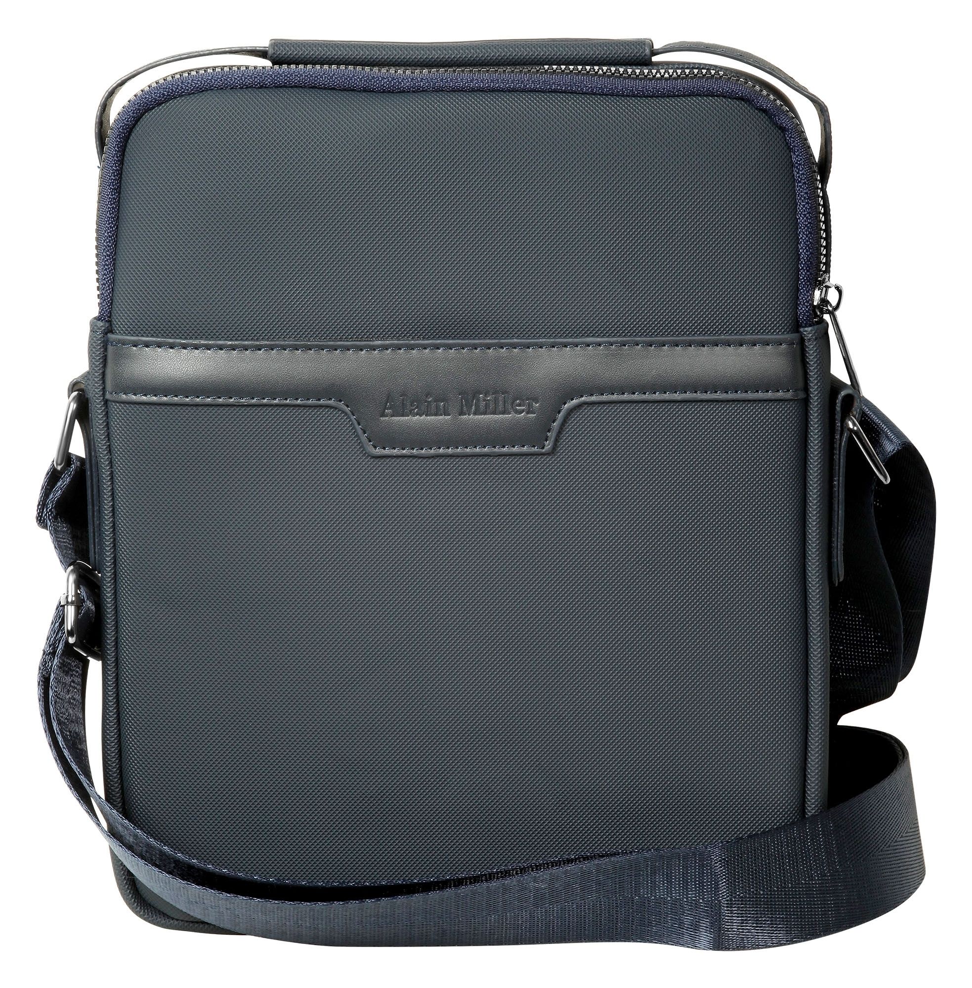Alain Miller Tasche aus Textil mit verstellbaren Gurt, blau