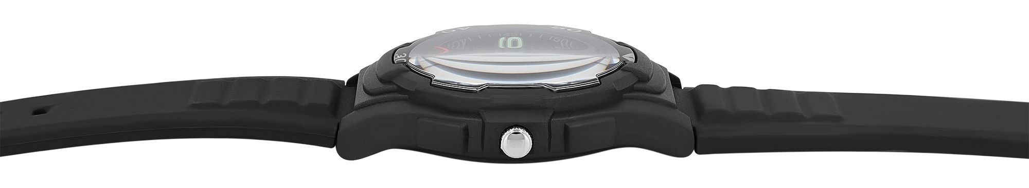 Q&Q Herrenuhr mit Silikonarmband, Ø 40 mm, schwarz/ blau