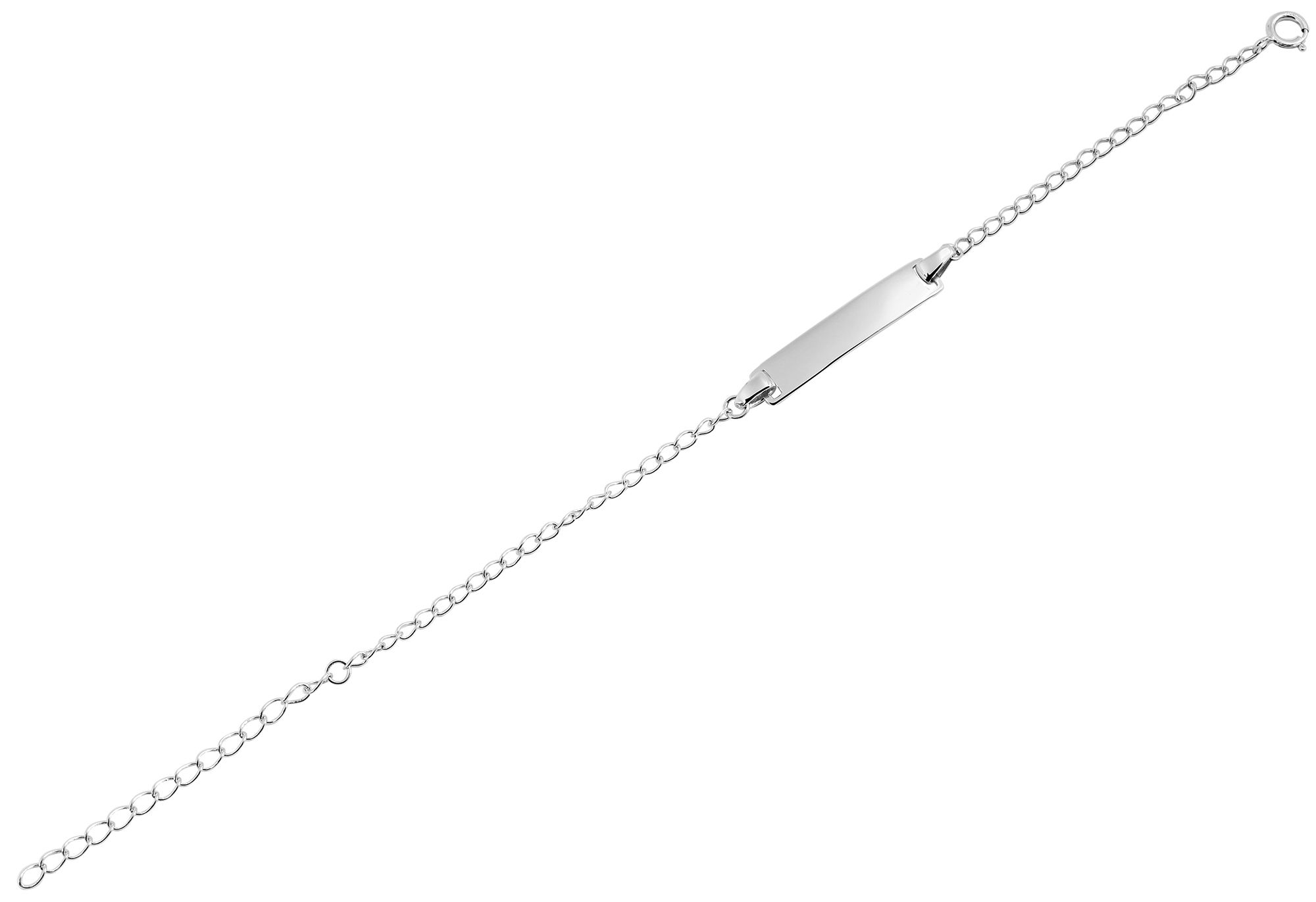 "Gravurzauber Biserka" 925/- Silber, Ident-Armband/ Gravurarmband, rh., Kinder/ Erwachsene