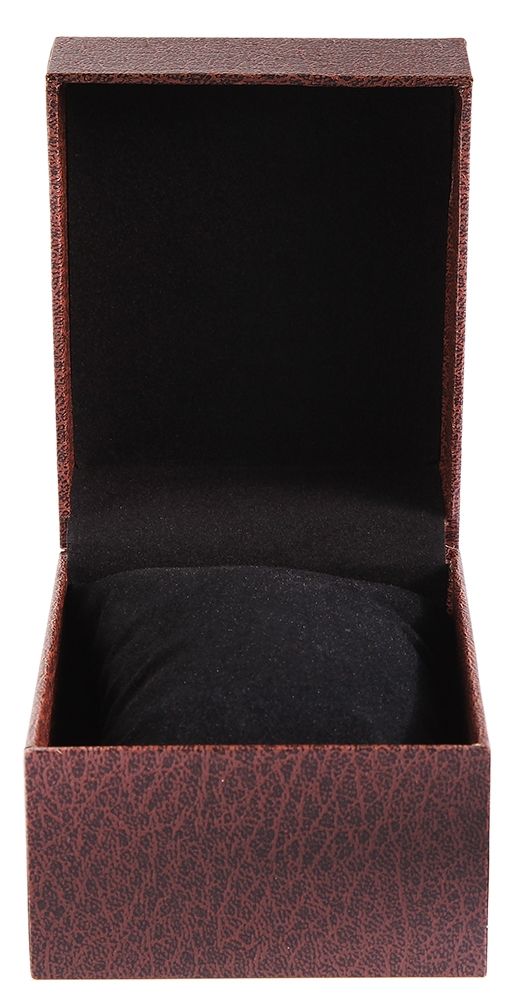 Uhren-Klappbox, Pappe, braun, 7,5 cm x 9 cm x 11 cm