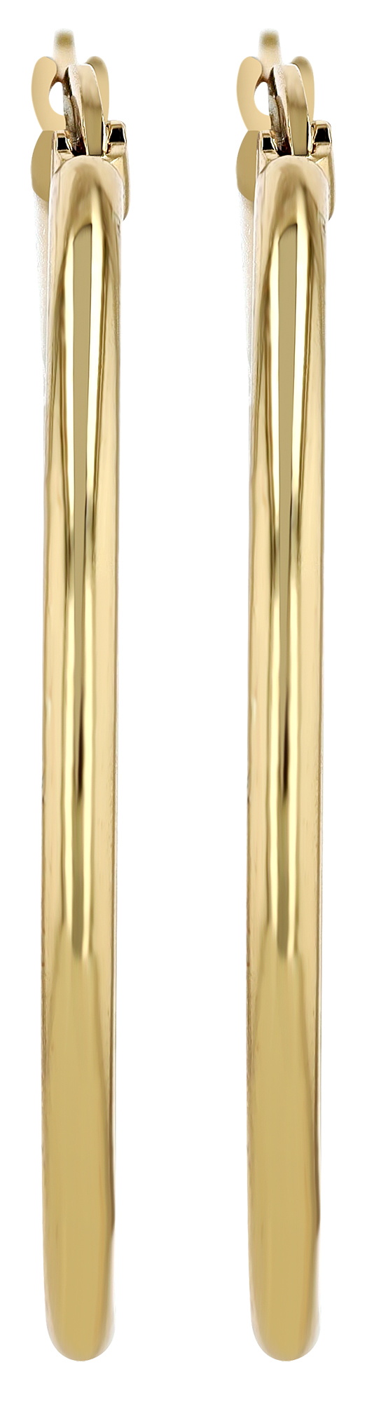 "Edina", Akzent Edelstahl Creolen Ø 30 mm, goldfarben