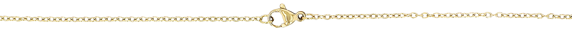 "Hamsa - Hand der Fatima" Edelstahkette mit Anhänger, 45 cm, goldfarben