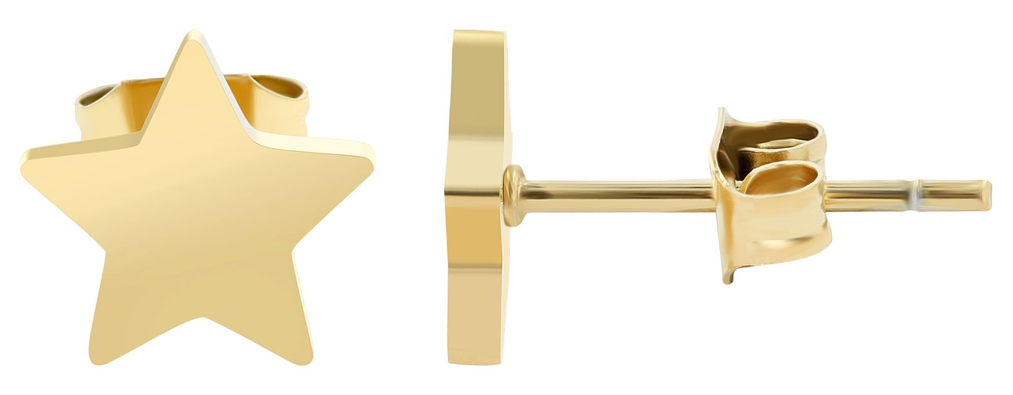 Akzent Ohrstecker Set "Idris", Edelstahl, 3er Pack, goldfarben