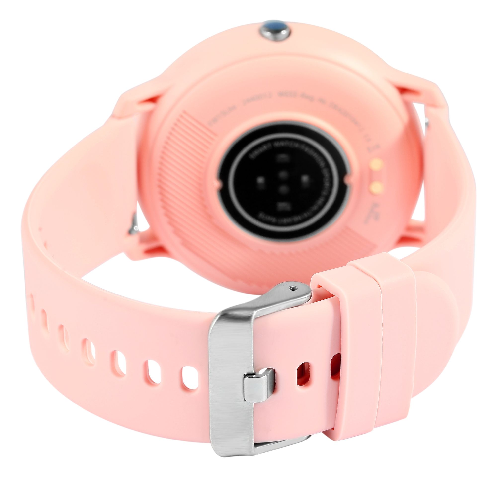 TimeTech Smartwatch mit Silikonarmband, rosa