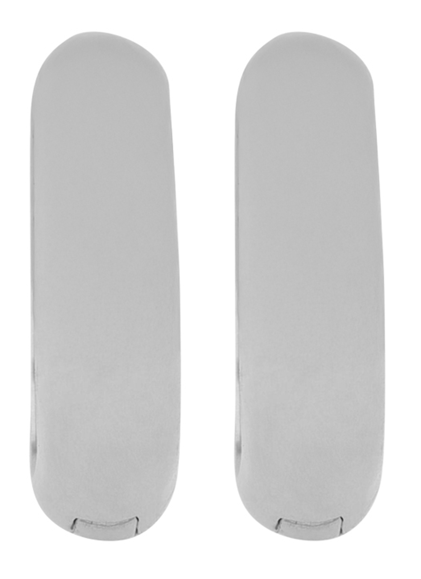 "Malu" 925/- Echt Silber Creole/ Huggie, silberfarben rhodiniert