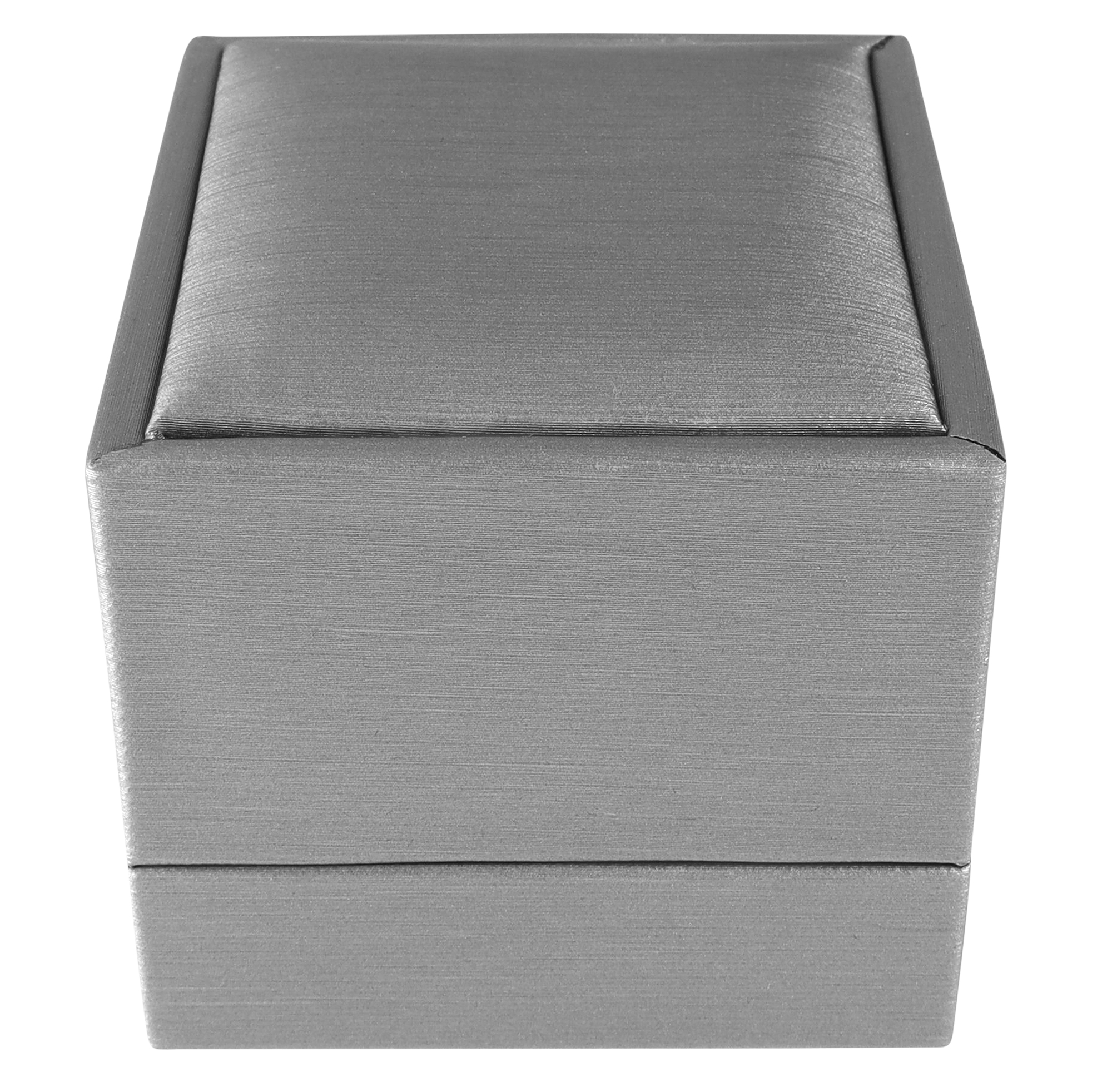 Schmuckbox (Ring) 6 x 6,5 cm, Kunststoff, grau, VE10