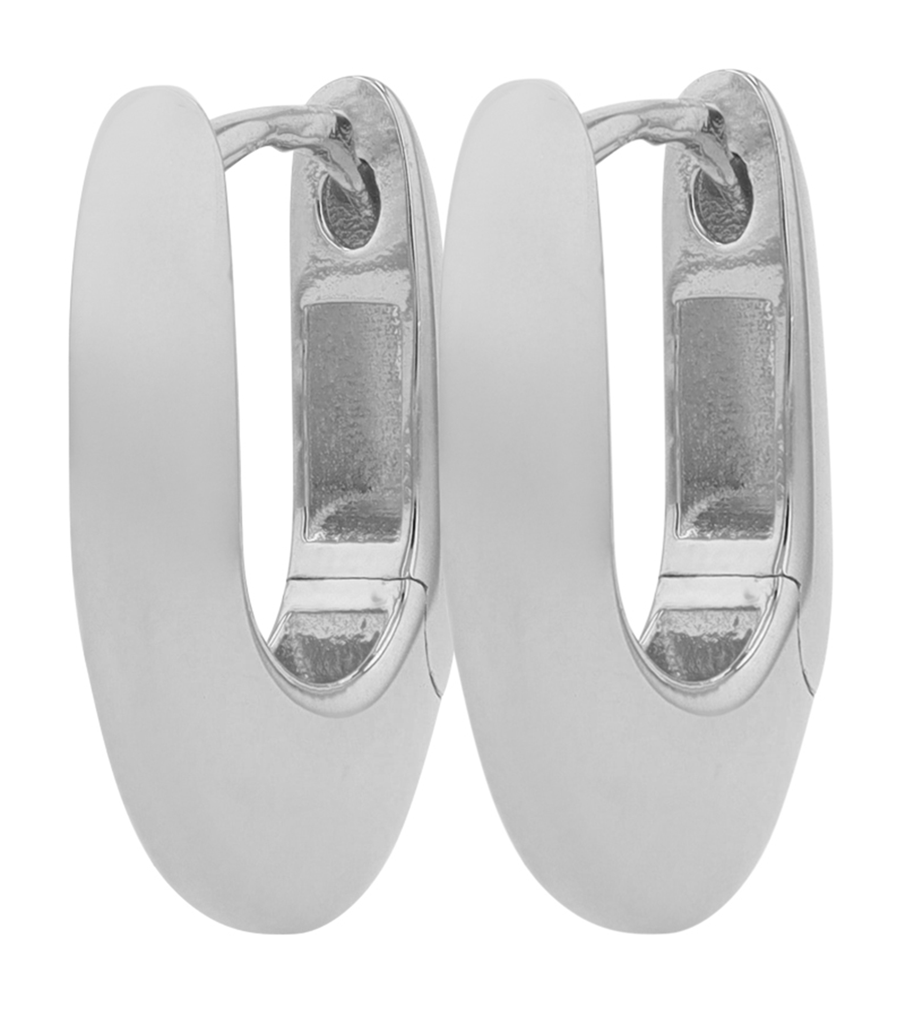 "Xanthia" 925/- Echt Silber Creolen, silberfarben rhodiniert