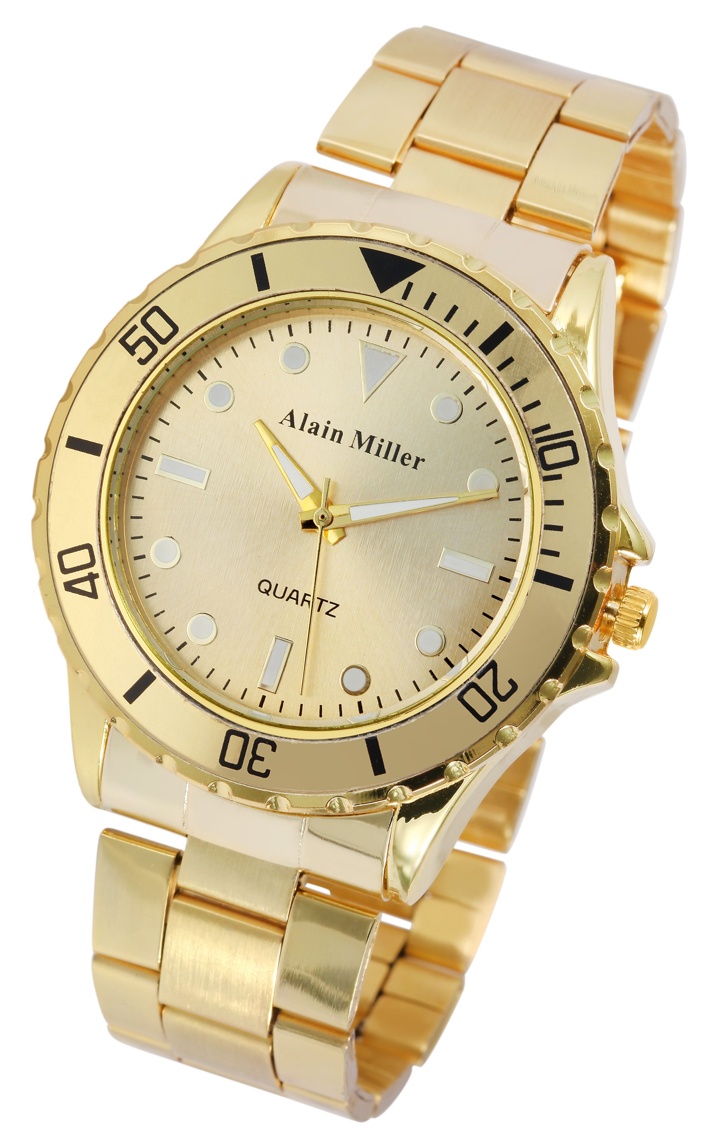 Alain Miller Herrenuhr mit Edelstahlarmband